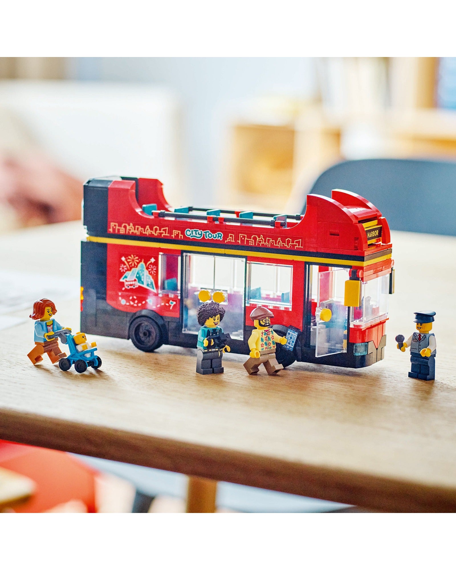60407 Red Double-Decker Sightseeing Bus