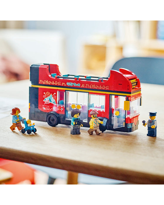 60407 Red Double-Decker Sightseeing Bus