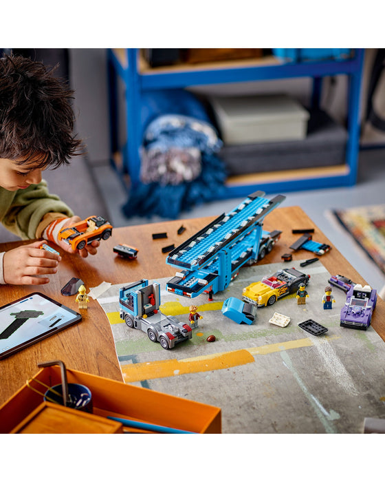 60408 Car Transporter Truck with Sports Cars