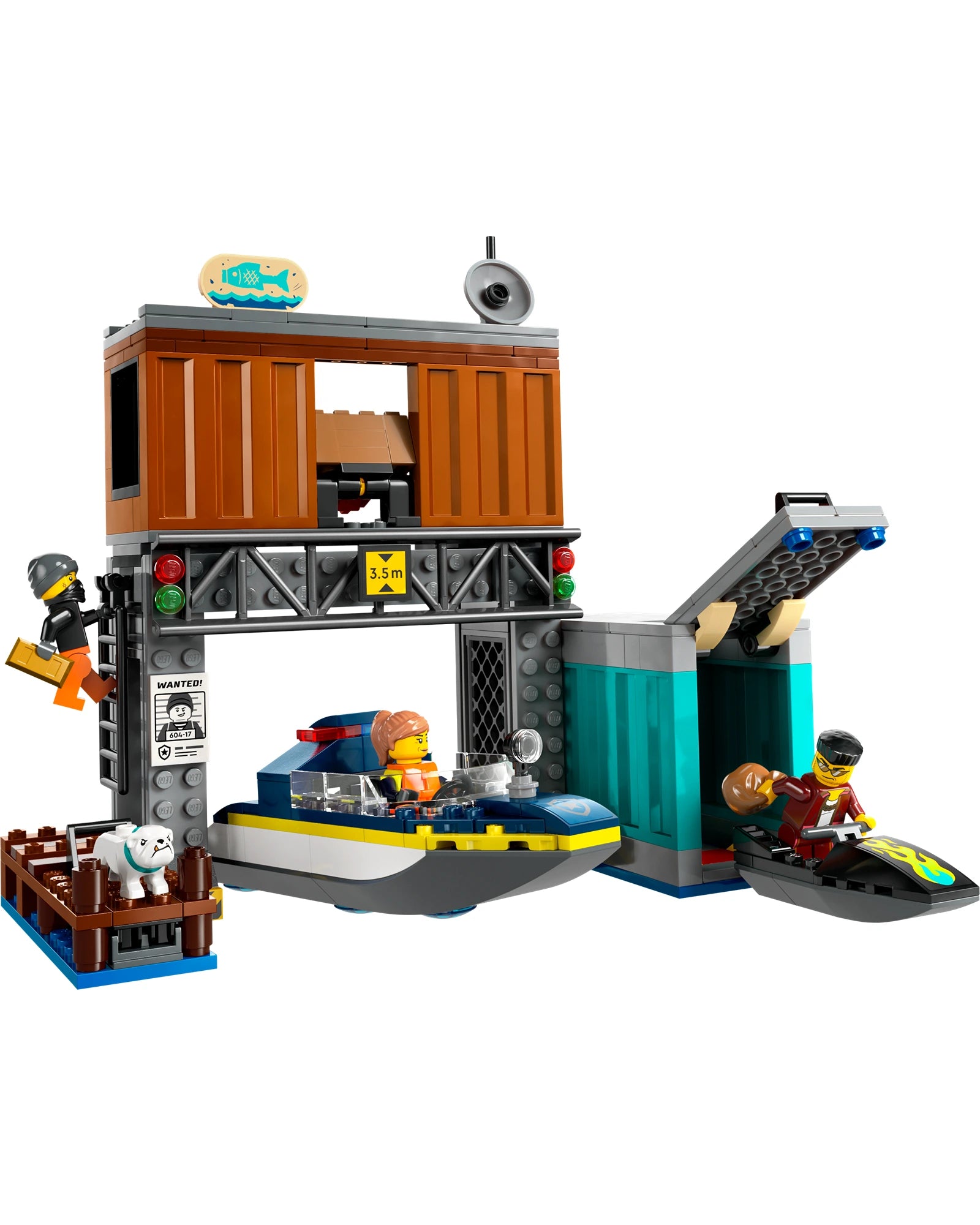 60417 Police Speedboat and Crooks Hideout