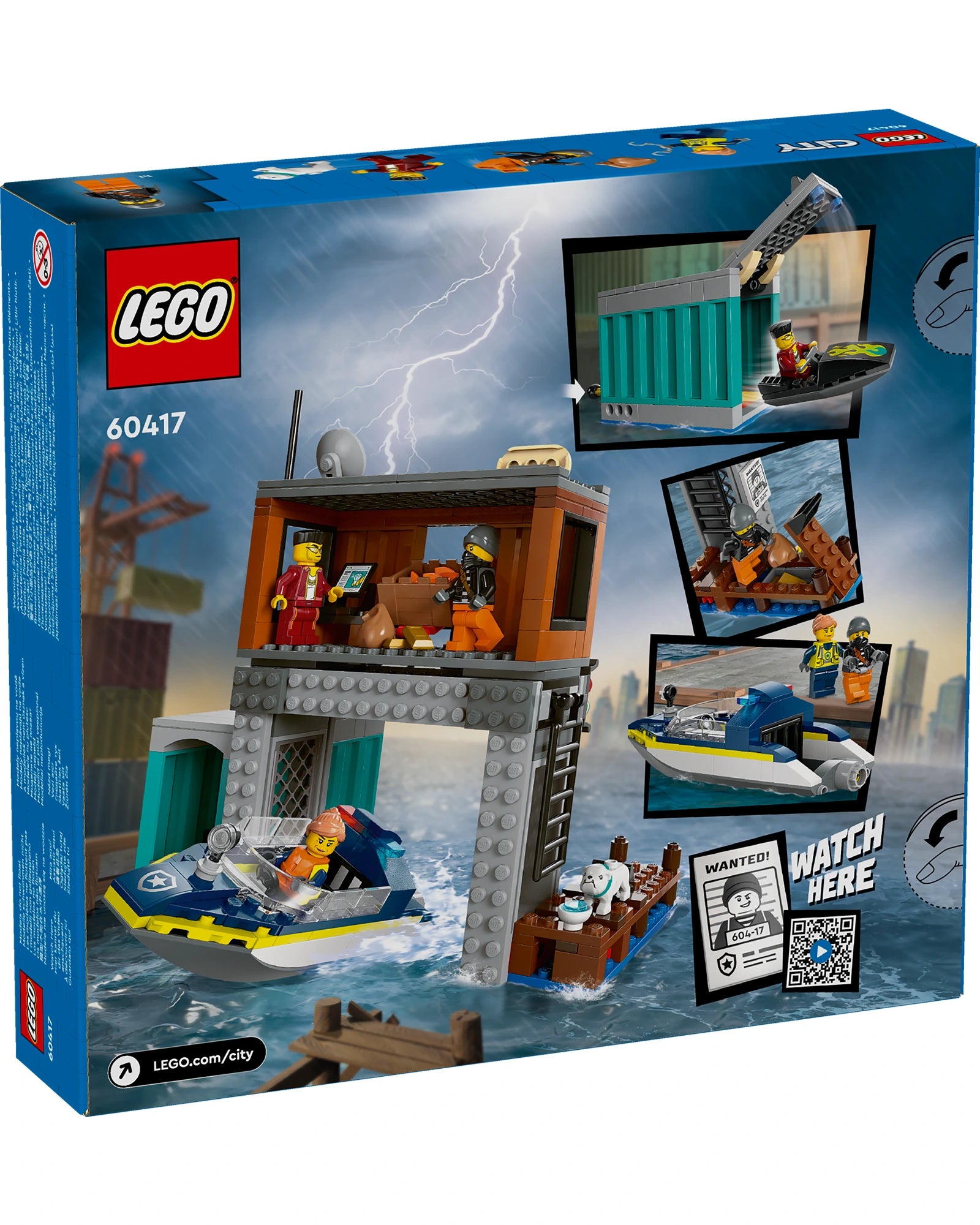 60417 Police Speedboat and Crooks Hideout