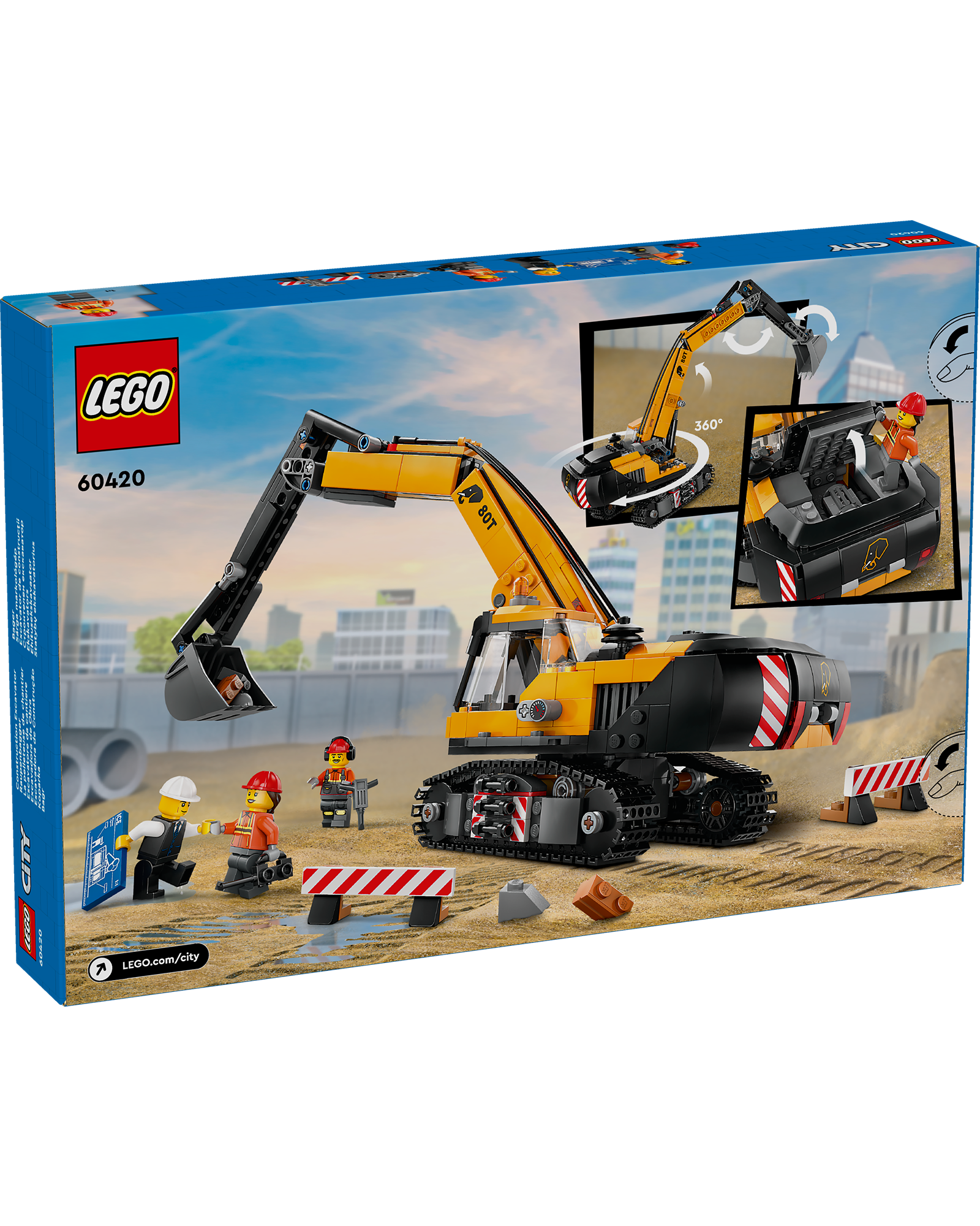 60420 Yellow Construction Excavator