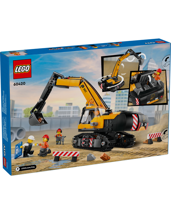 60420 Yellow Construction Excavator
