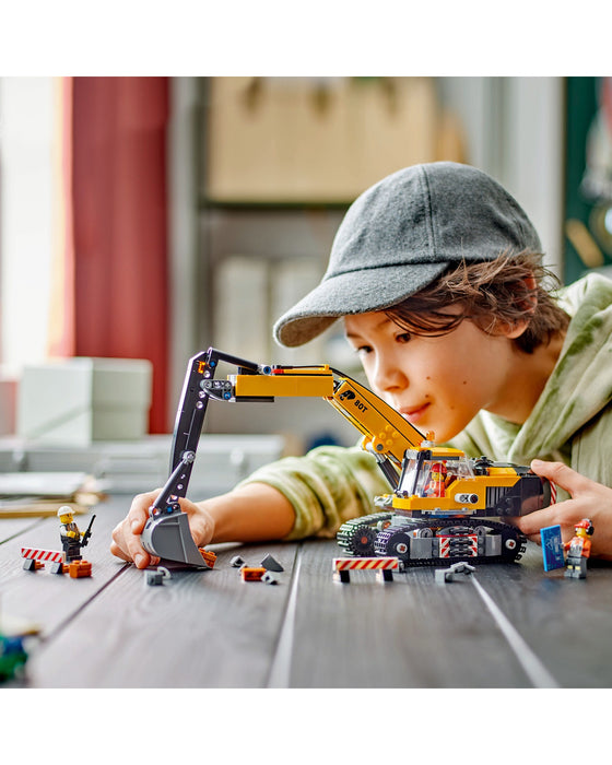 60420 Yellow Construction Excavator