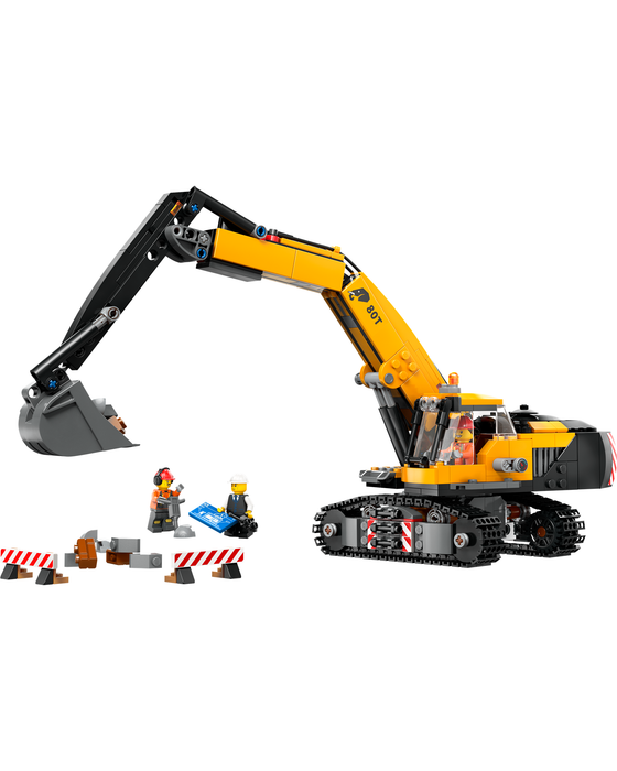 60420 Yellow Construction Excavator