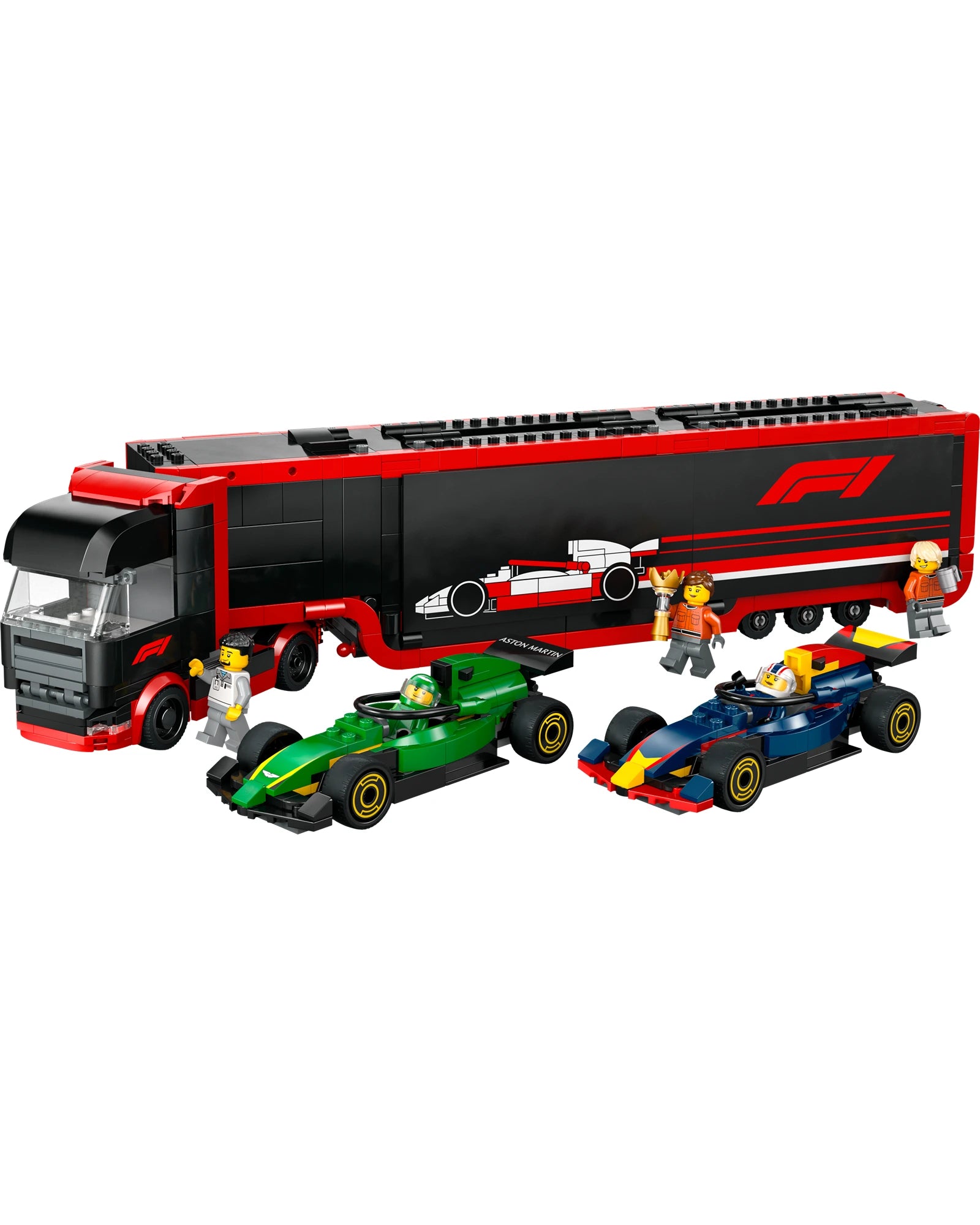 60445 F1 Truck with RB20 & AMR24 F1 Cars