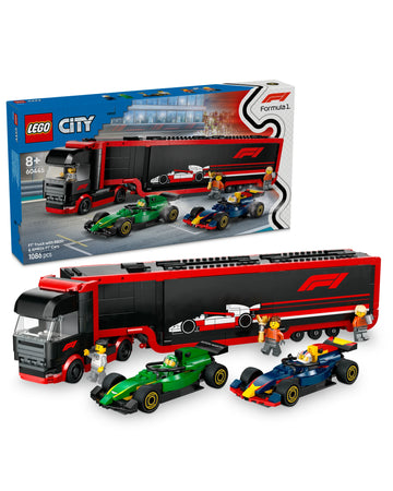 60445 F1 Truck with RB20 & AMR24 F1 Cars