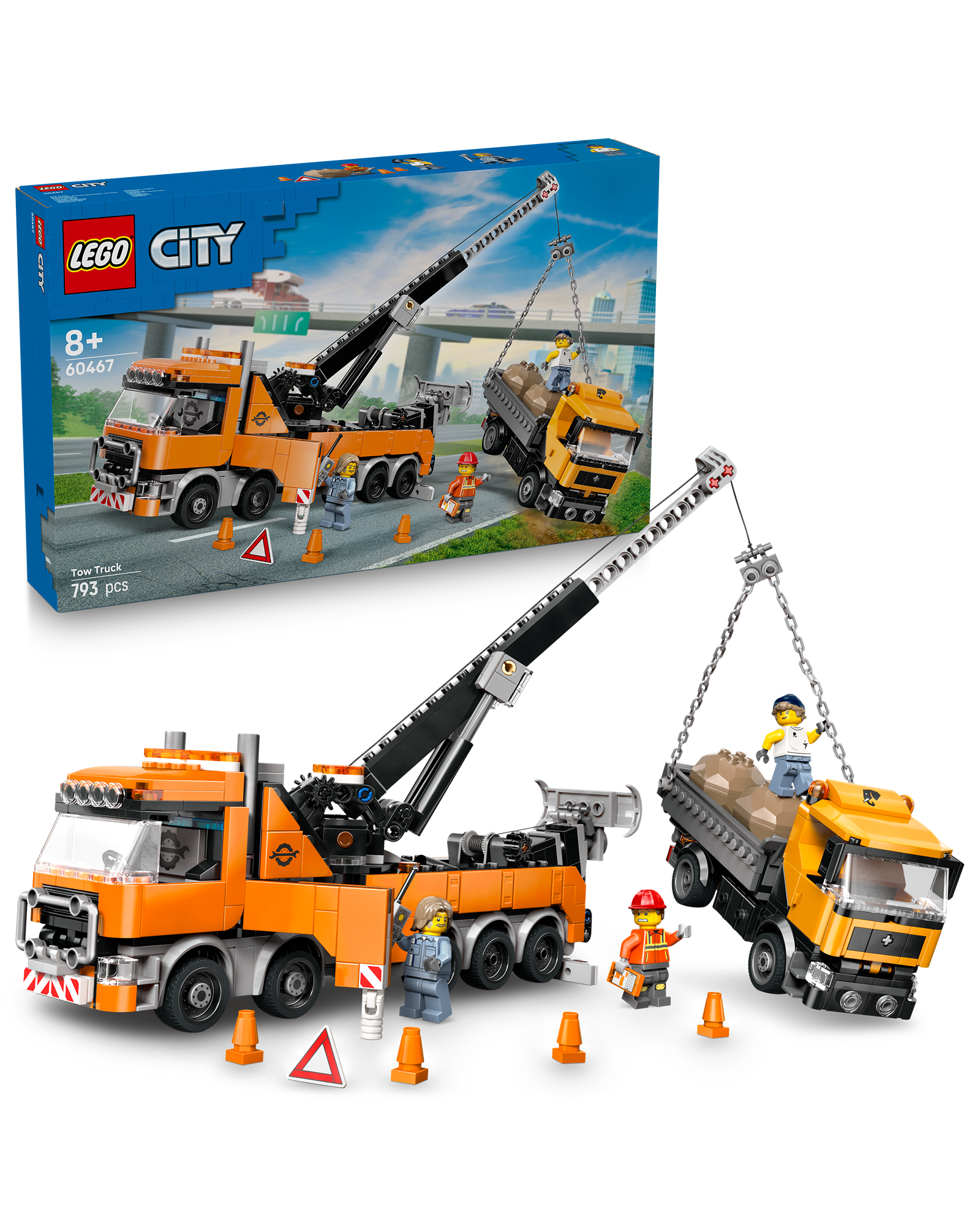 60467 Heavy-Duty Recovery Tow Truck with Crane