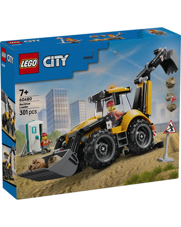 60480 Yellow Backhoe Loader