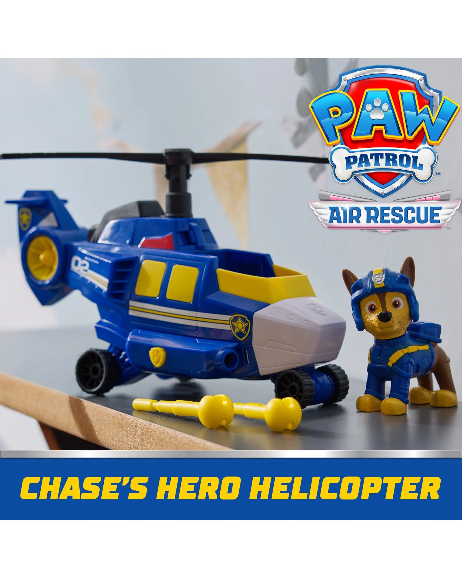 PAW Patrol Air Rescue Themed Vehicle Chase Solid