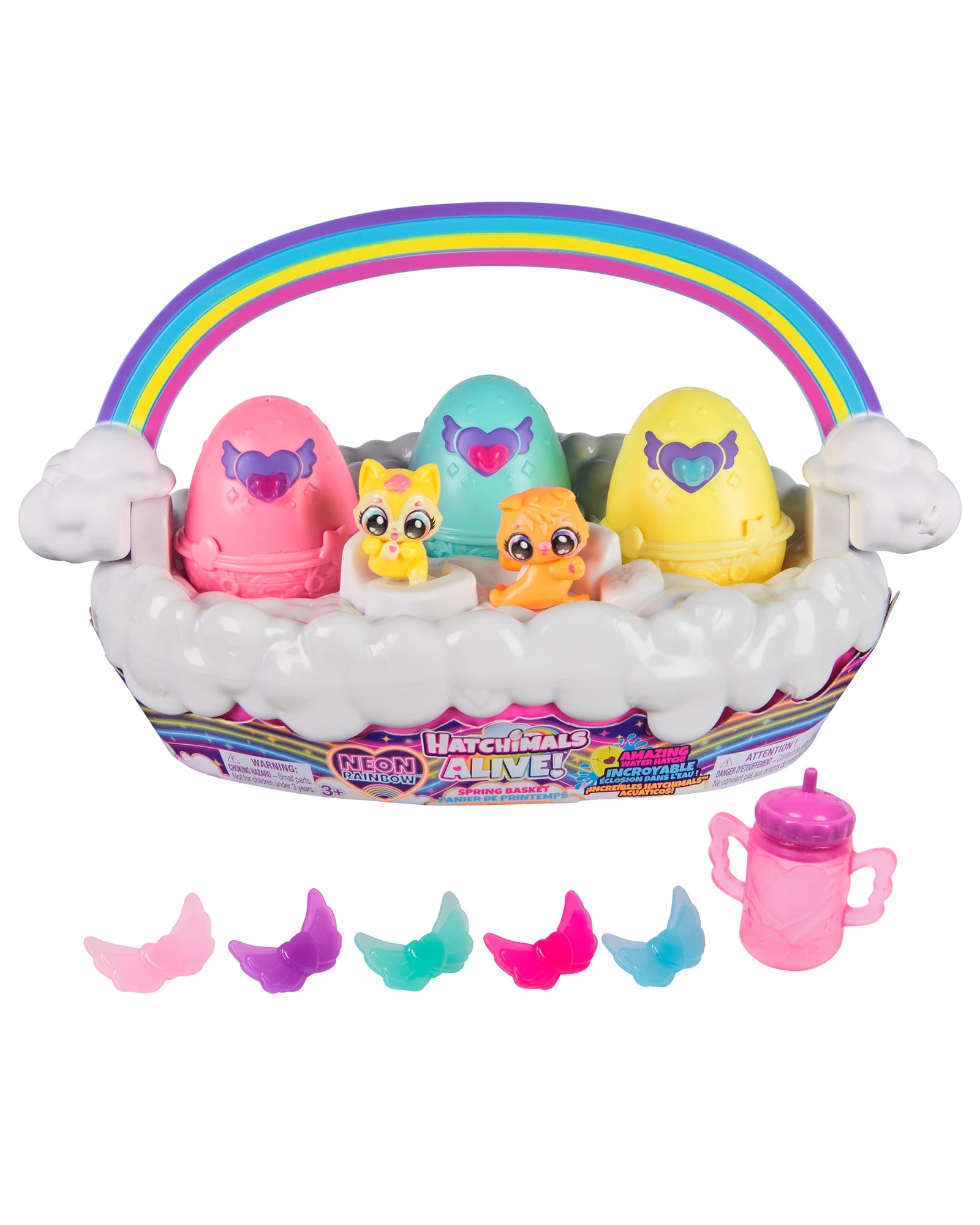 Hatchimals Alive Neon Rainbow Basket