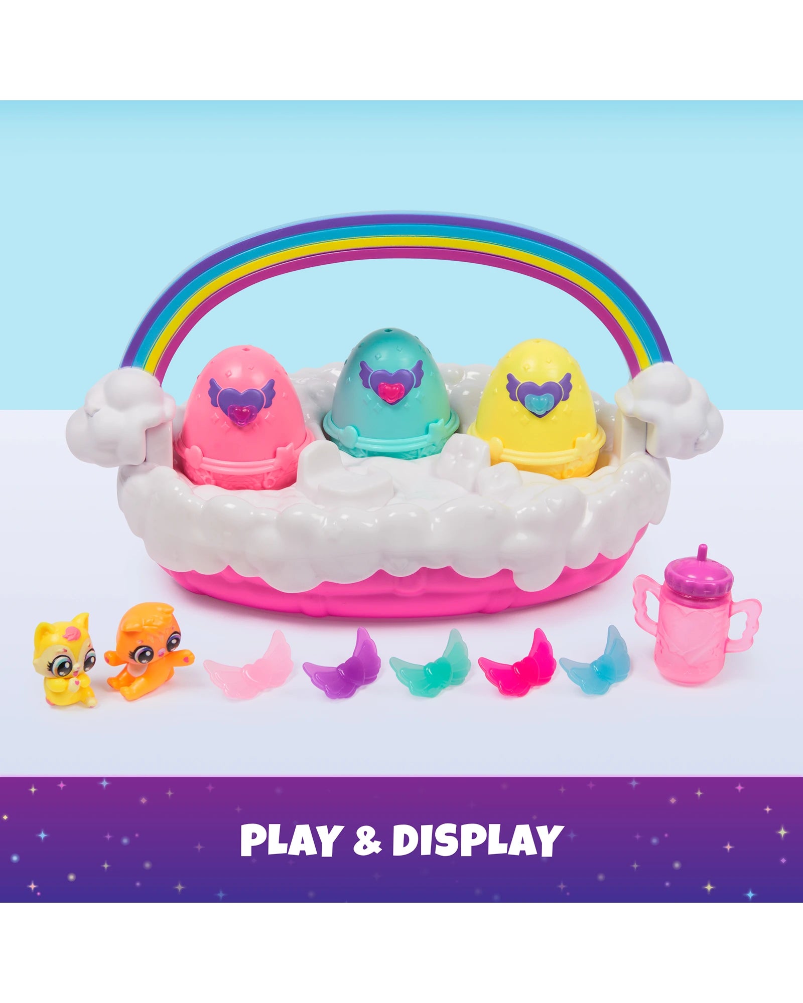 Hatchimals Alive Neon Rainbow Basket