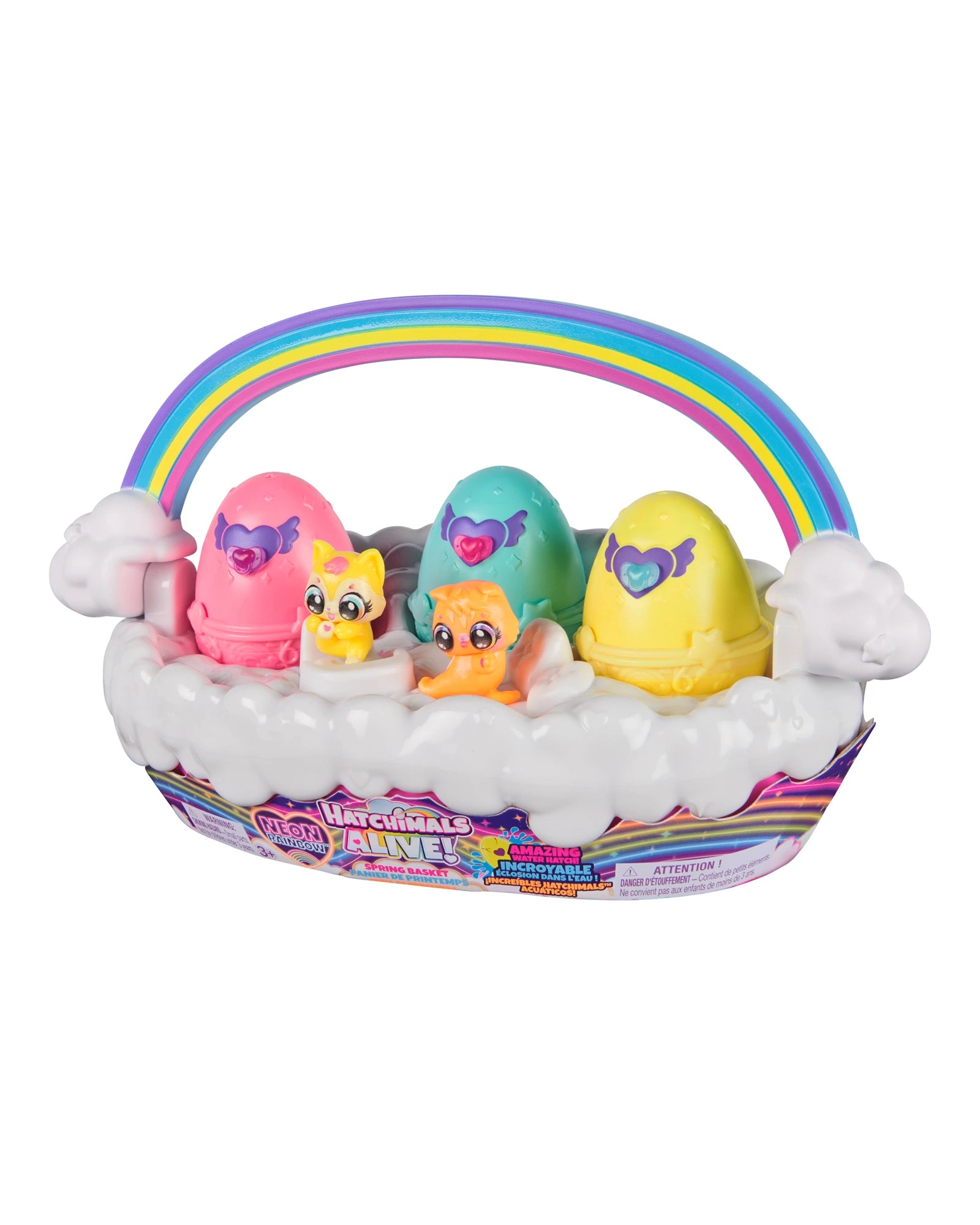 Hatchimals Alive Neon Rainbow Basket