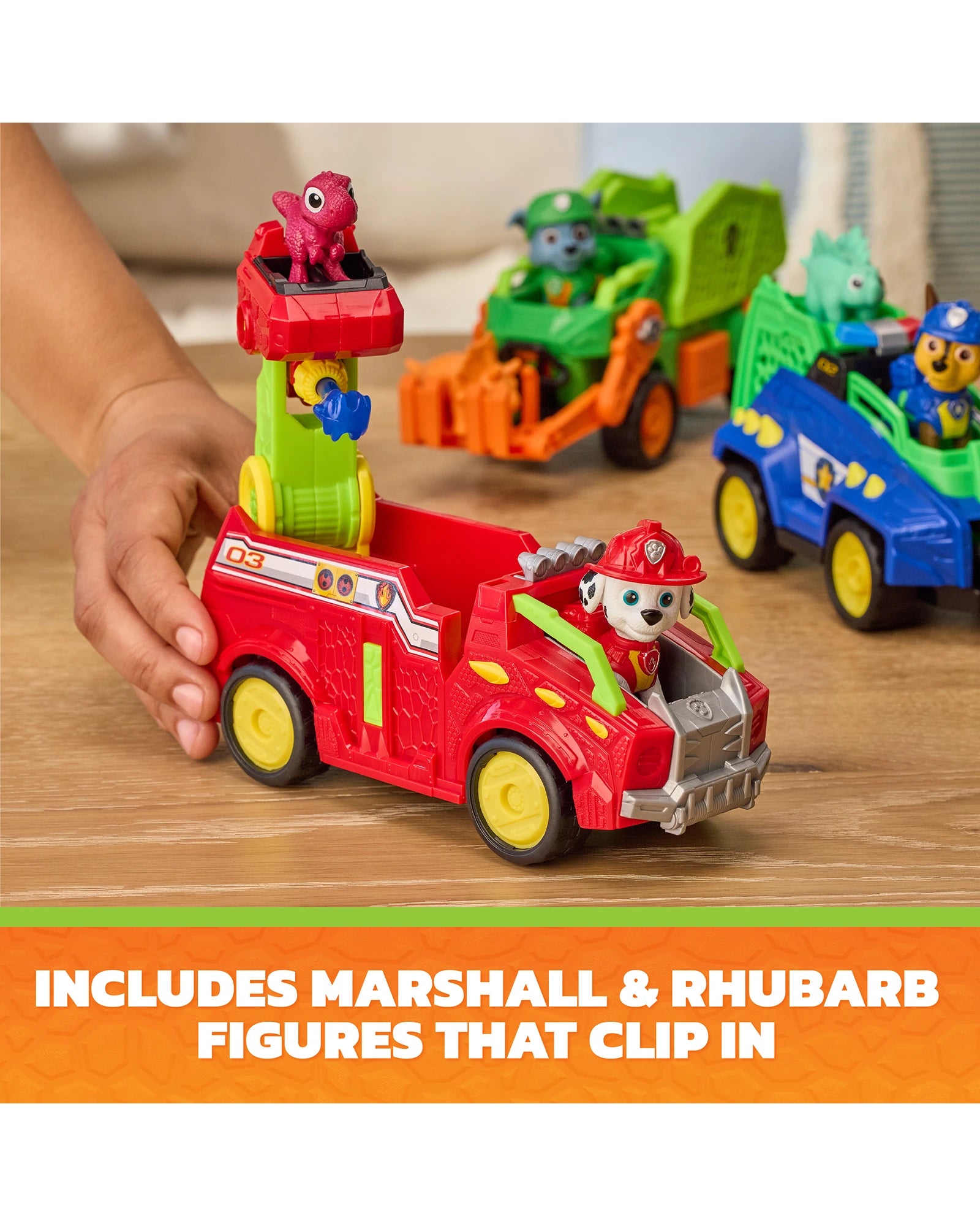 PAW Patrol The Dino Movie Marshall Themed Vehicle