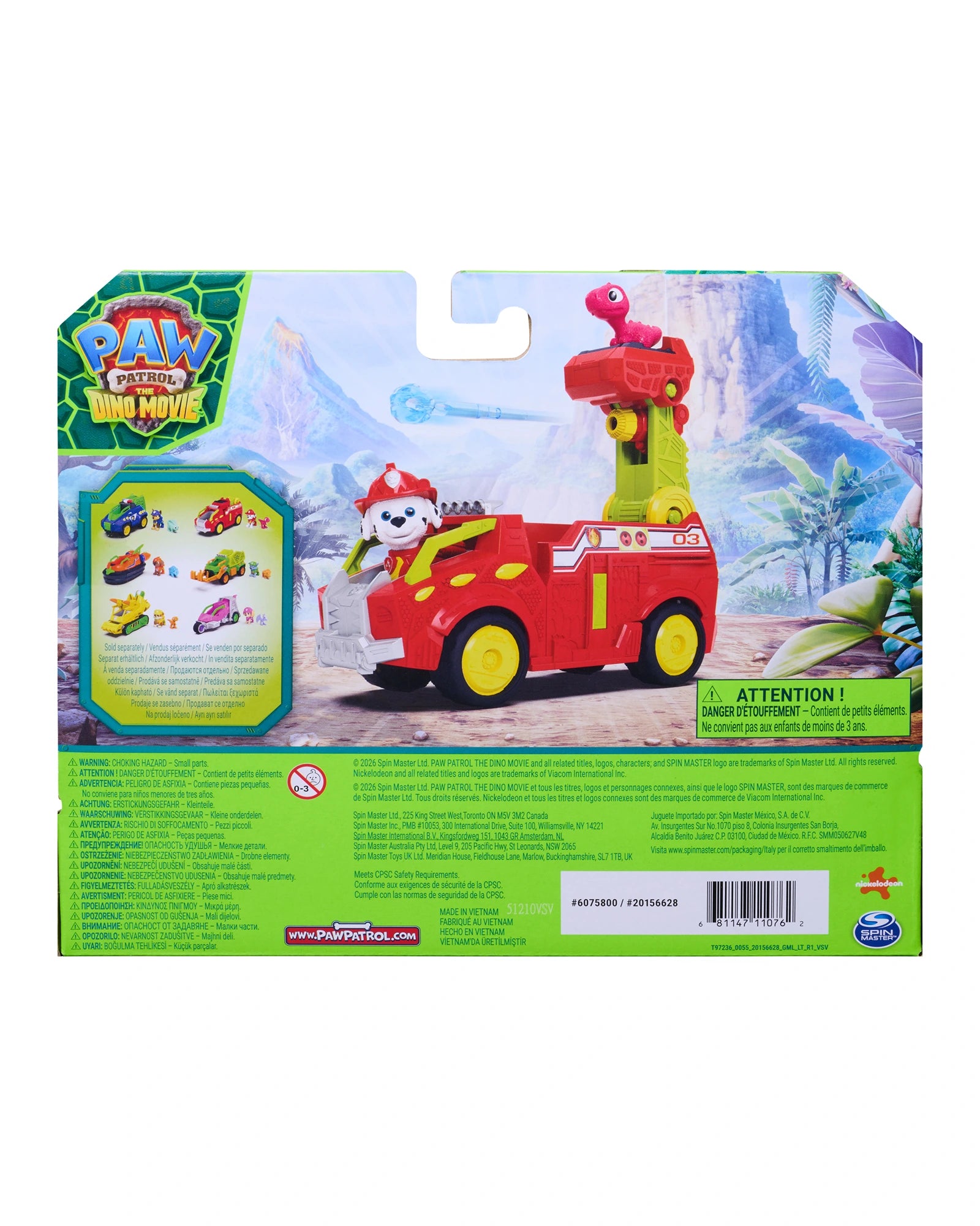 PAW Patrol The Dino Movie Marshall Themed Vehicle