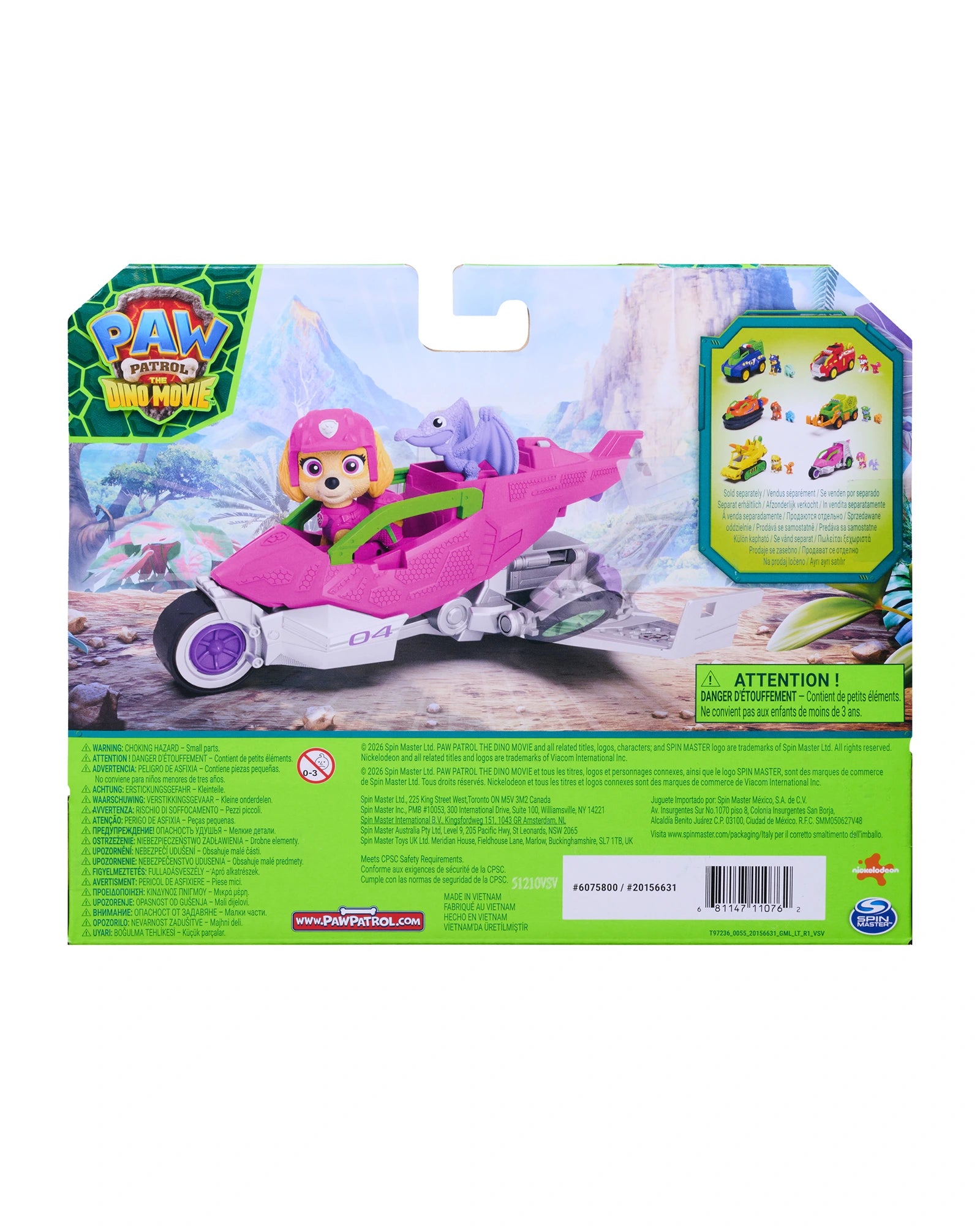 PAW Patrol The Dino Movie Skye Themed Vehicle