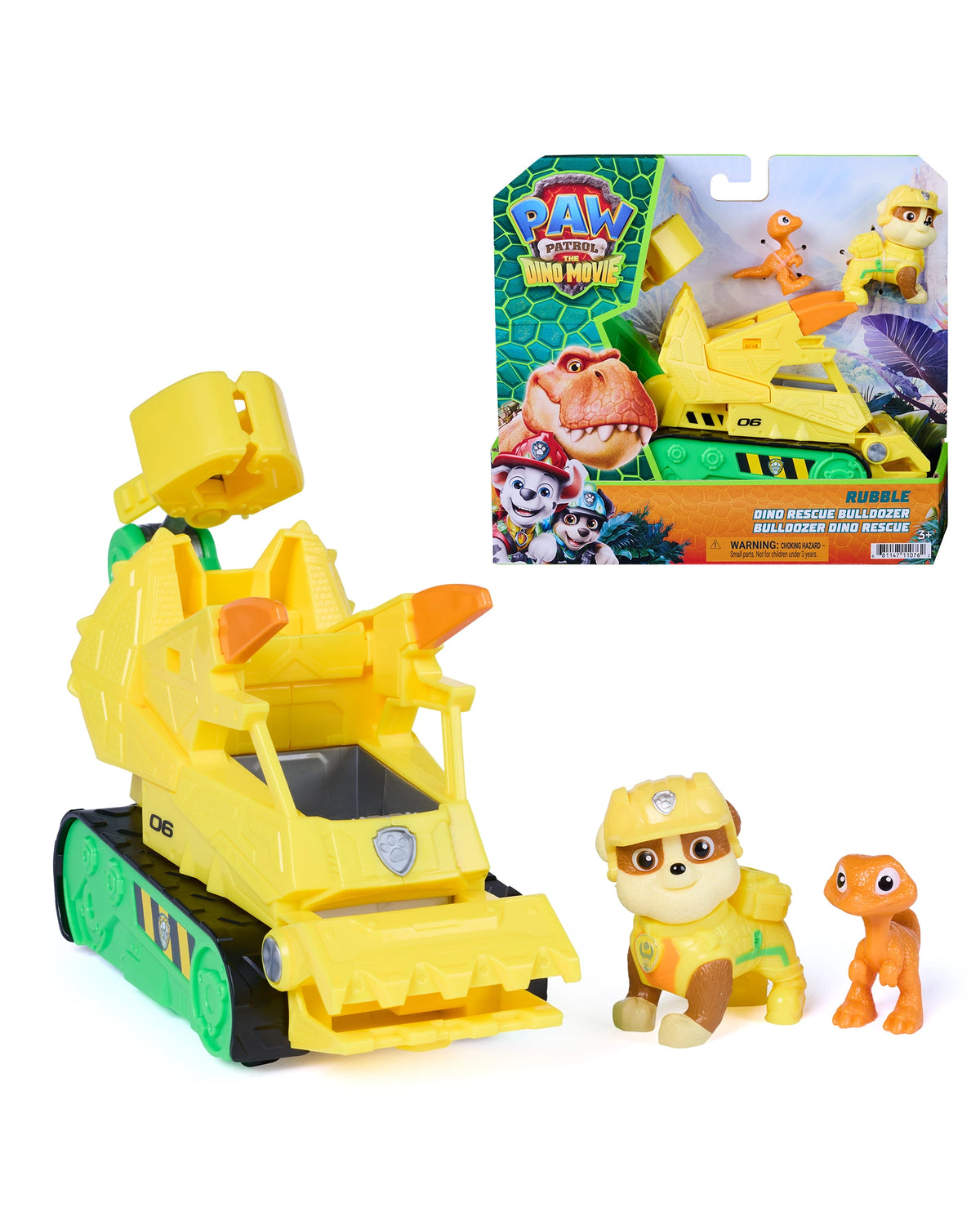 PAW Patrol The Dino Movie Rubble Themed Vehicle