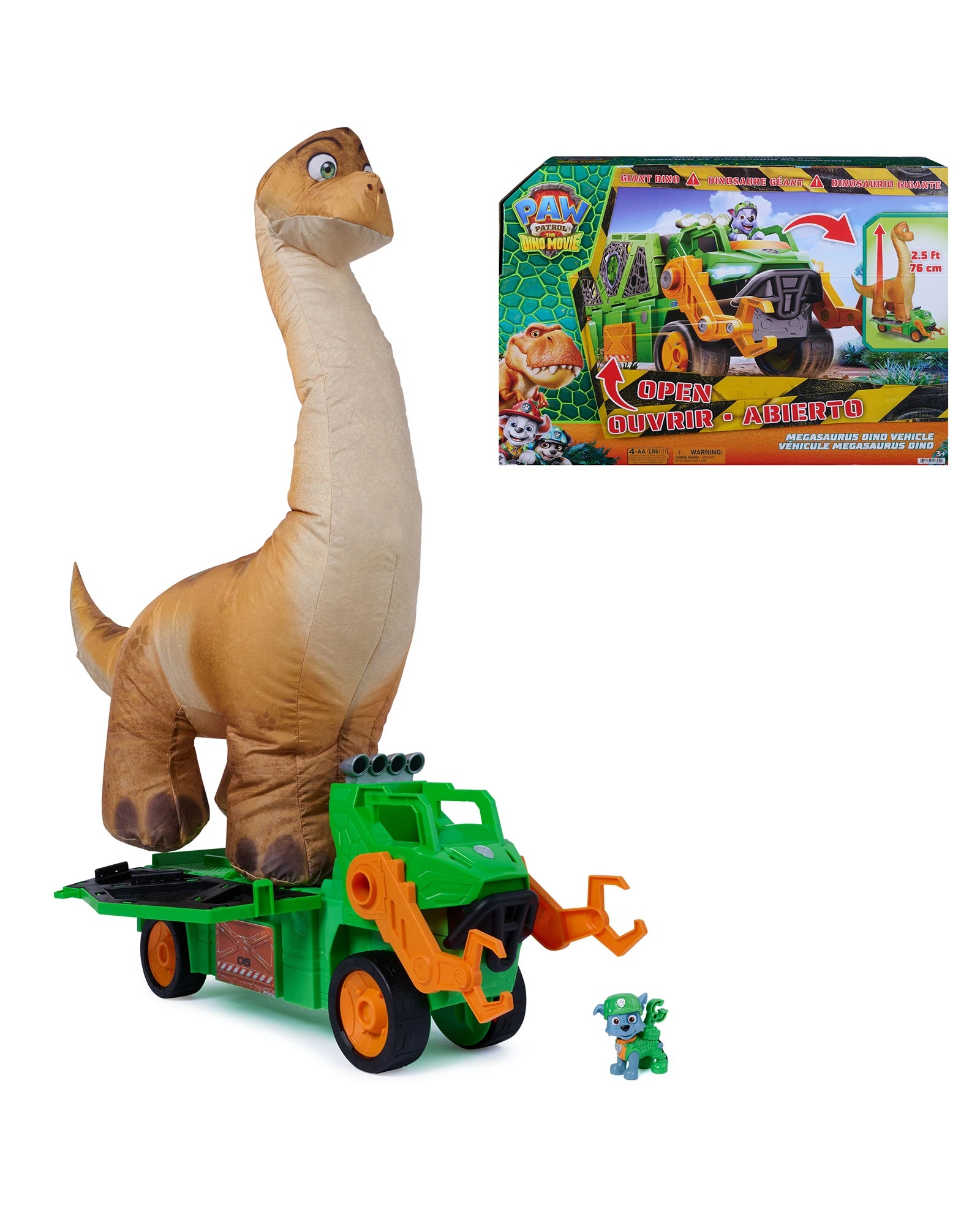 PAW Patrol The Dino Movie Megasaurus Dino Vehicle