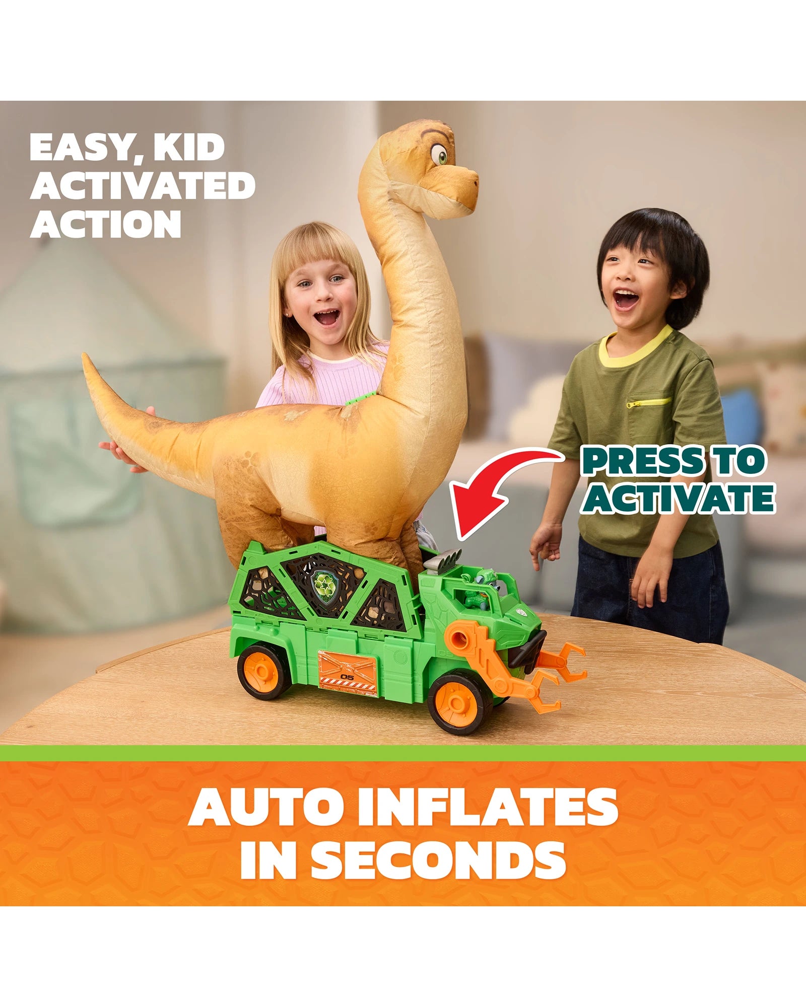 PAW Patrol The Dino Movie Megasaurus Dino Vehicle