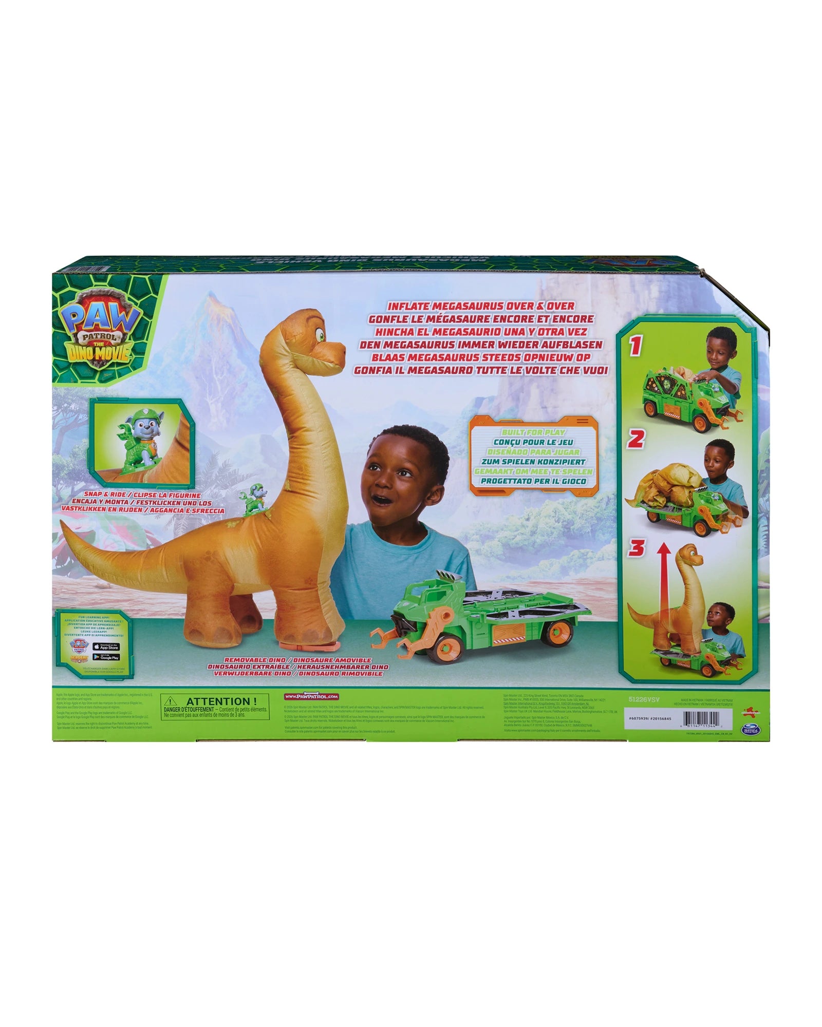 PAW Patrol The Dino Movie Megasaurus Dino Vehicle