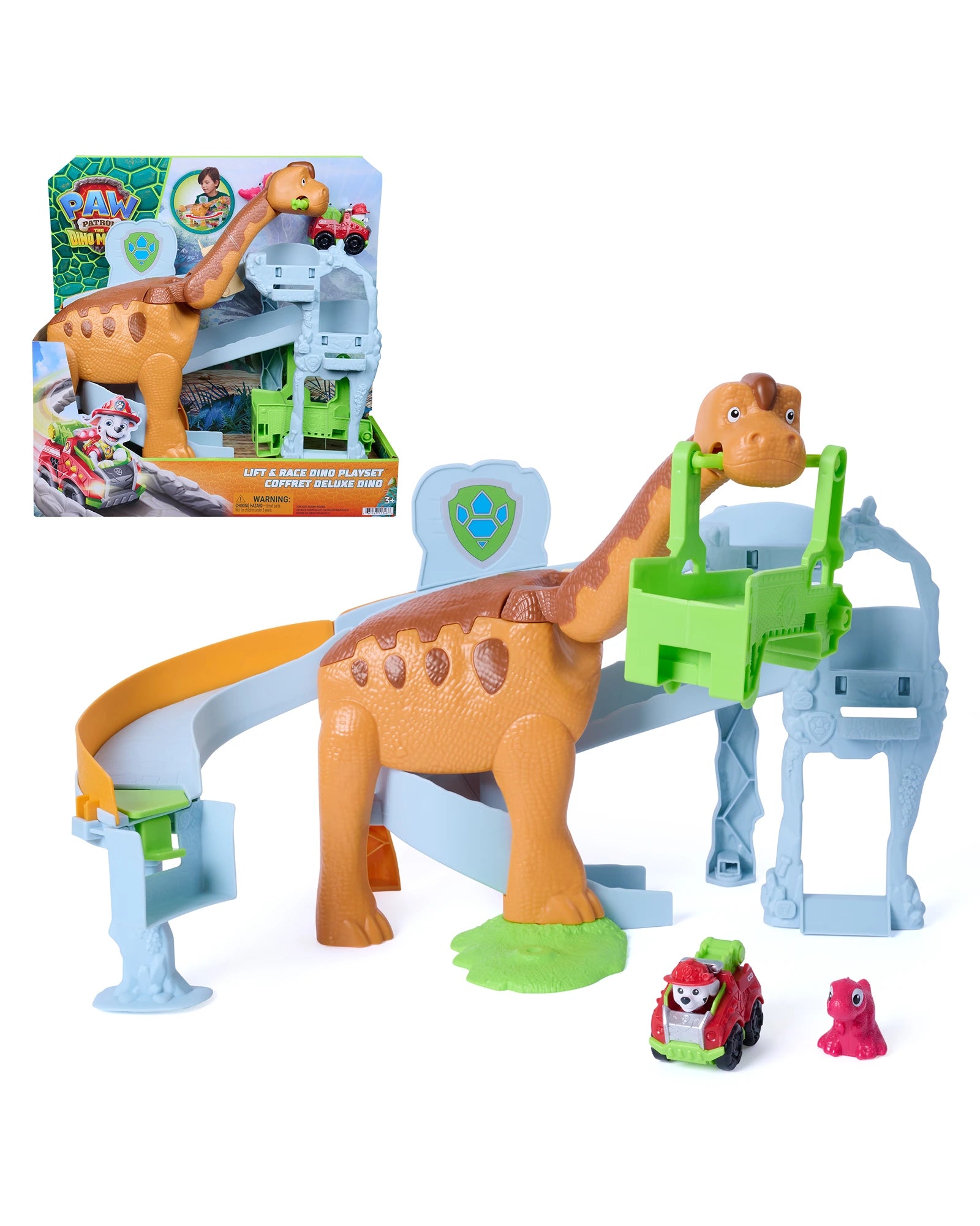 PAW Patrol Pup Squad The Dino Movie Lift & Race Dino Playset