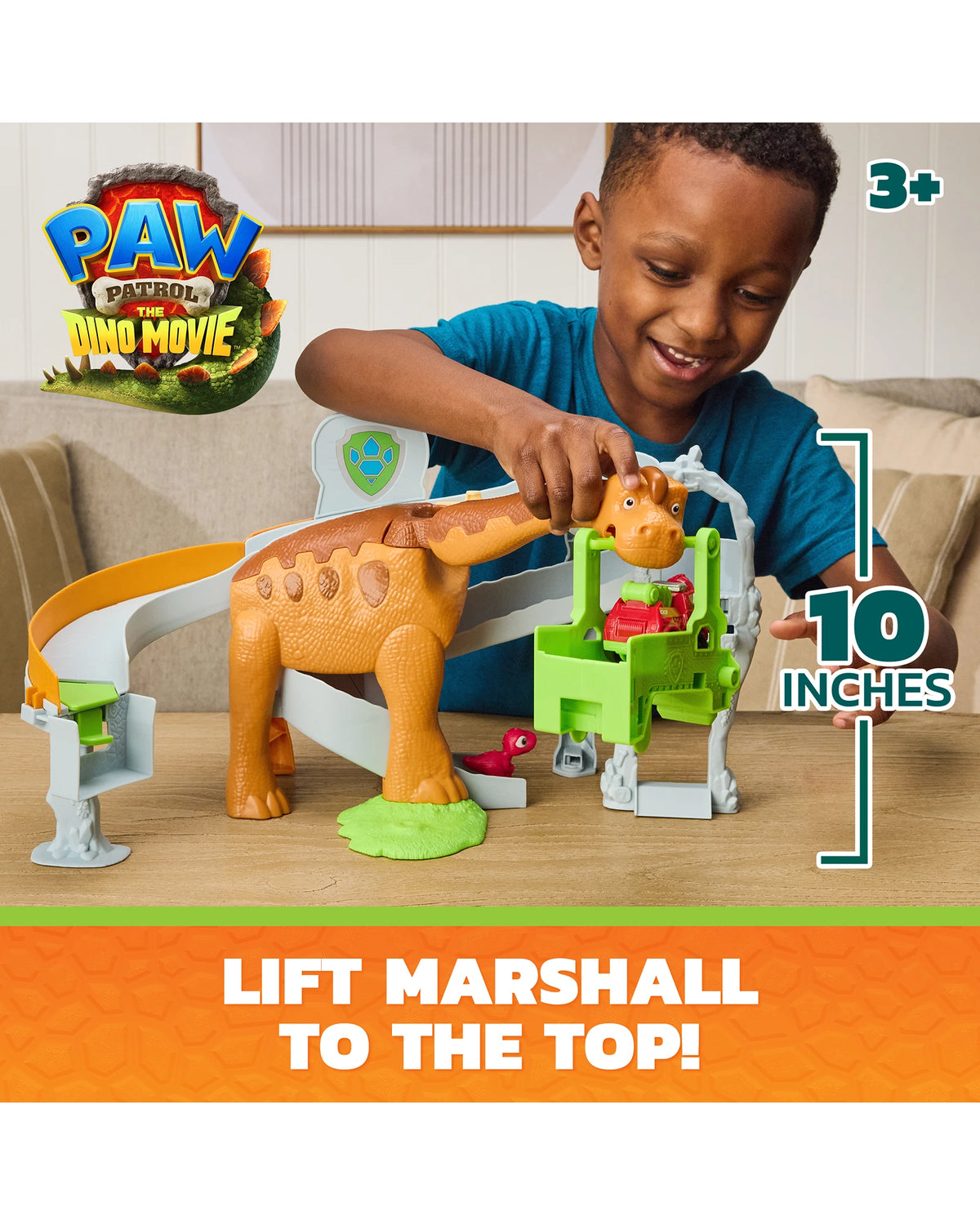 PAW Patrol Pup Squad The Dino Movie Lift & Race Dino Playset