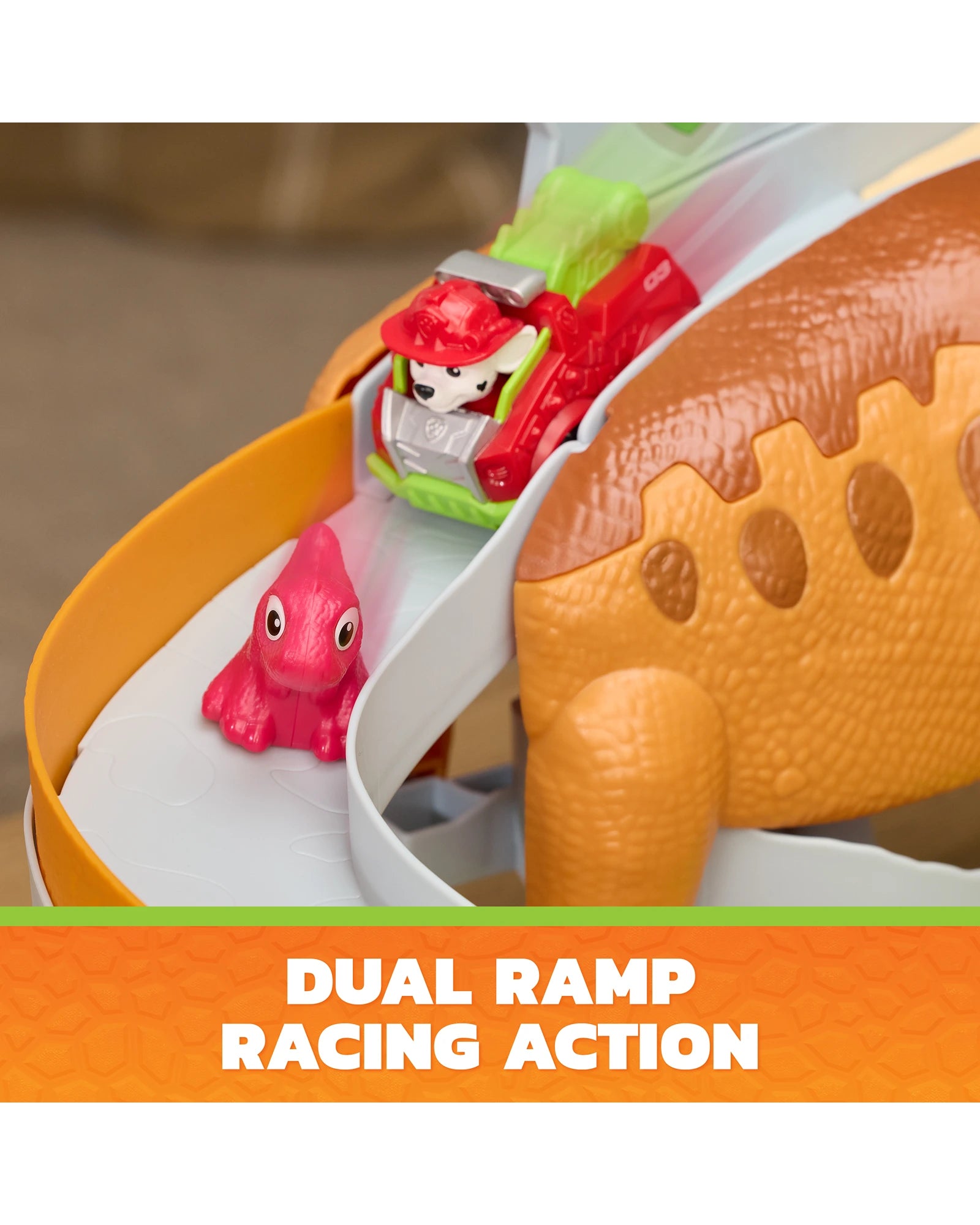 PAW Patrol Pup Squad The Dino Movie Lift & Race Dino Playset