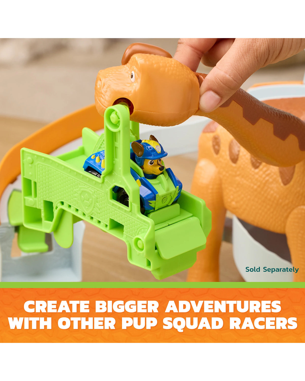 PAW Patrol Pup Squad The Dino Movie Lift & Race Dino Playset
