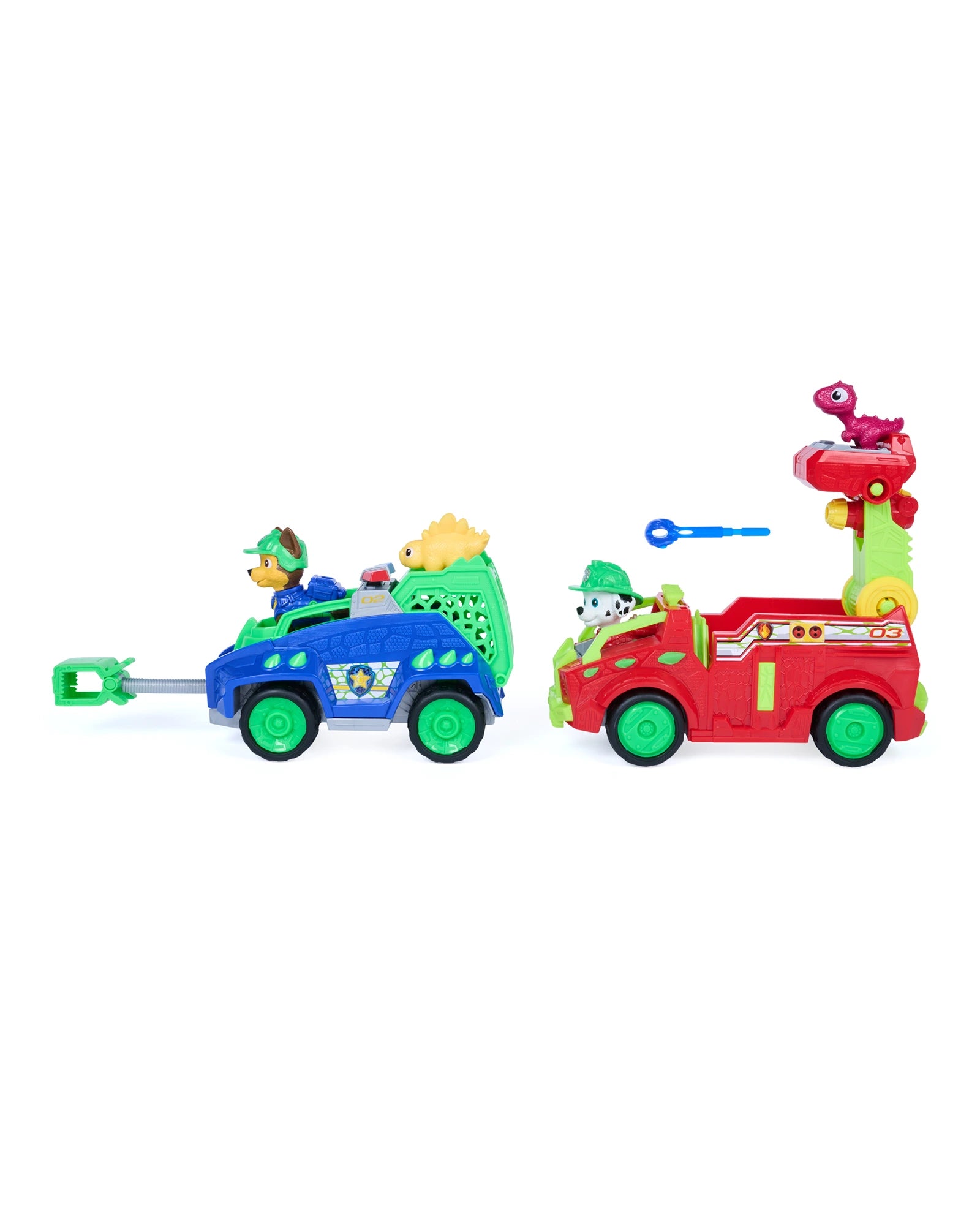 PAW Patrol The Dino Movie Themed Vehicle 2pk