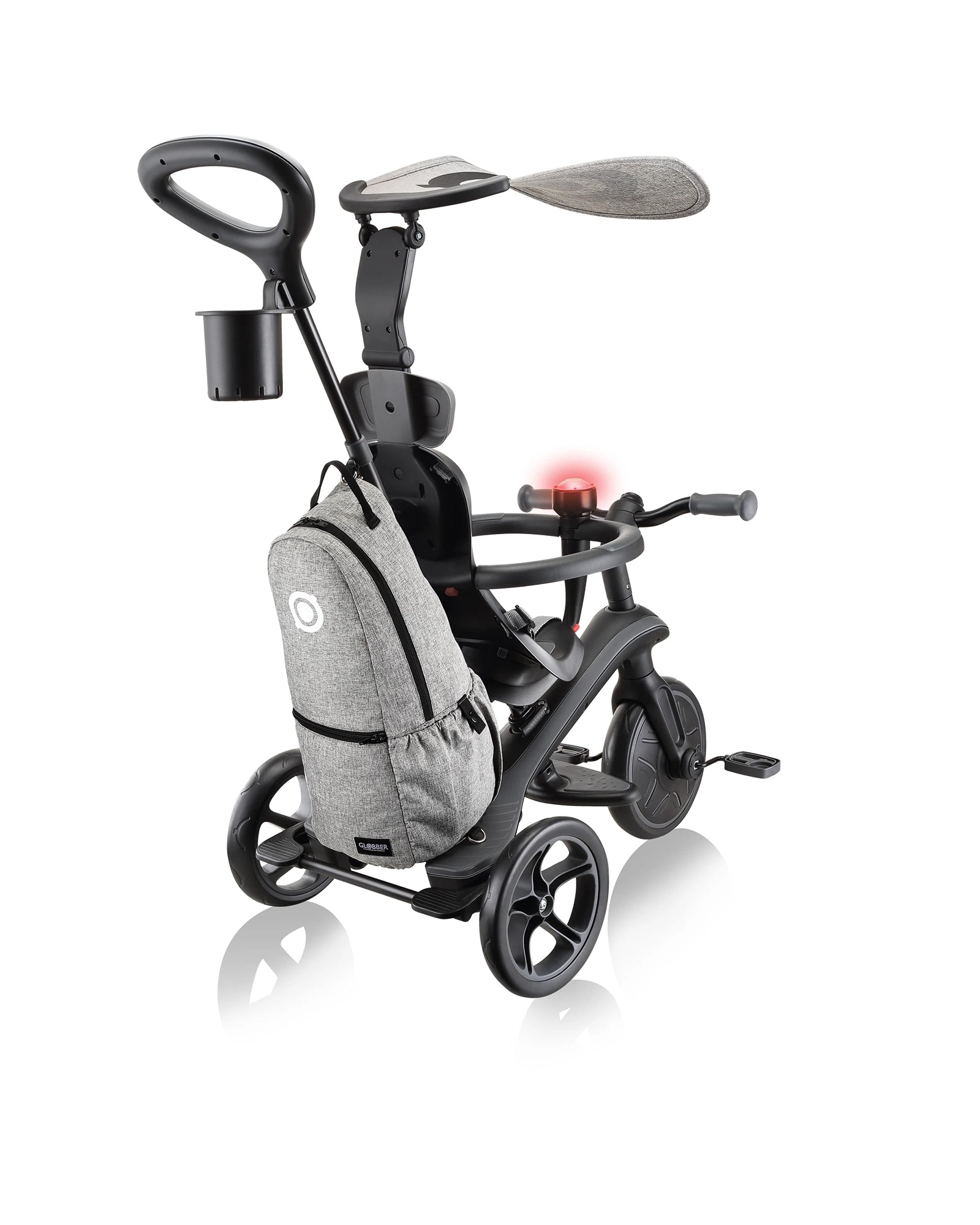 Globber Explorer Trike 4in1 Deluxe Play Black/Grey