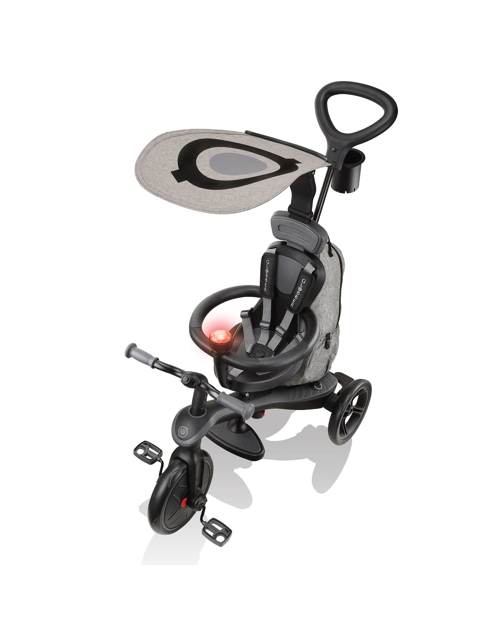 Globber Explorer Trike 4in1 Deluxe Play Black/Grey
