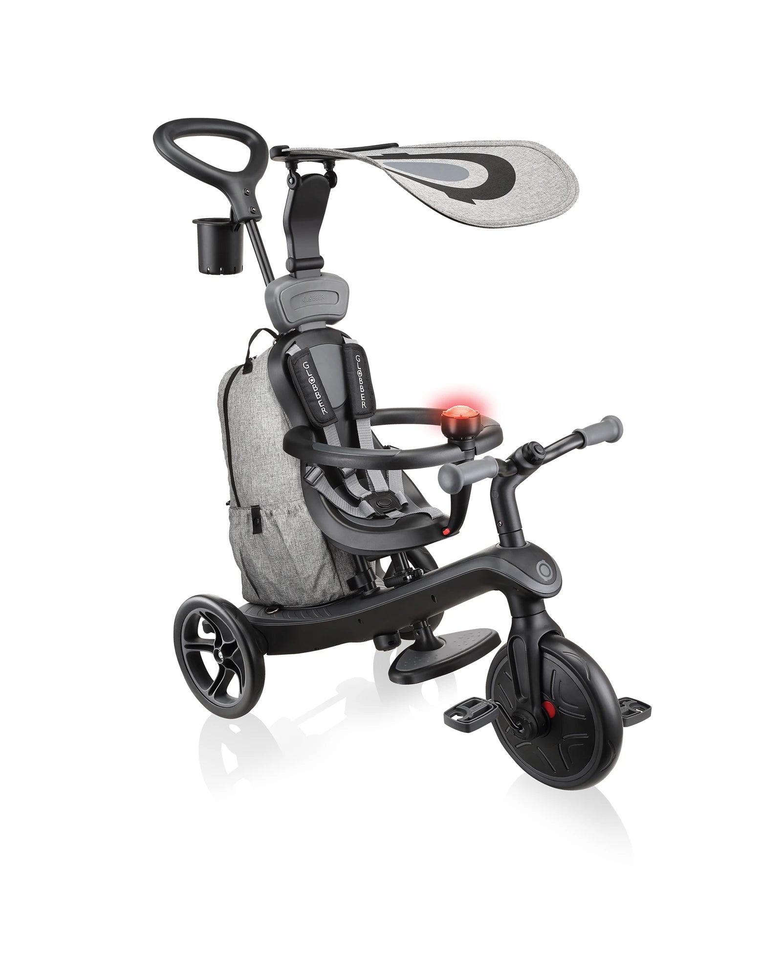 Globber Explorer Trike 4in1 Deluxe Play Black/Grey