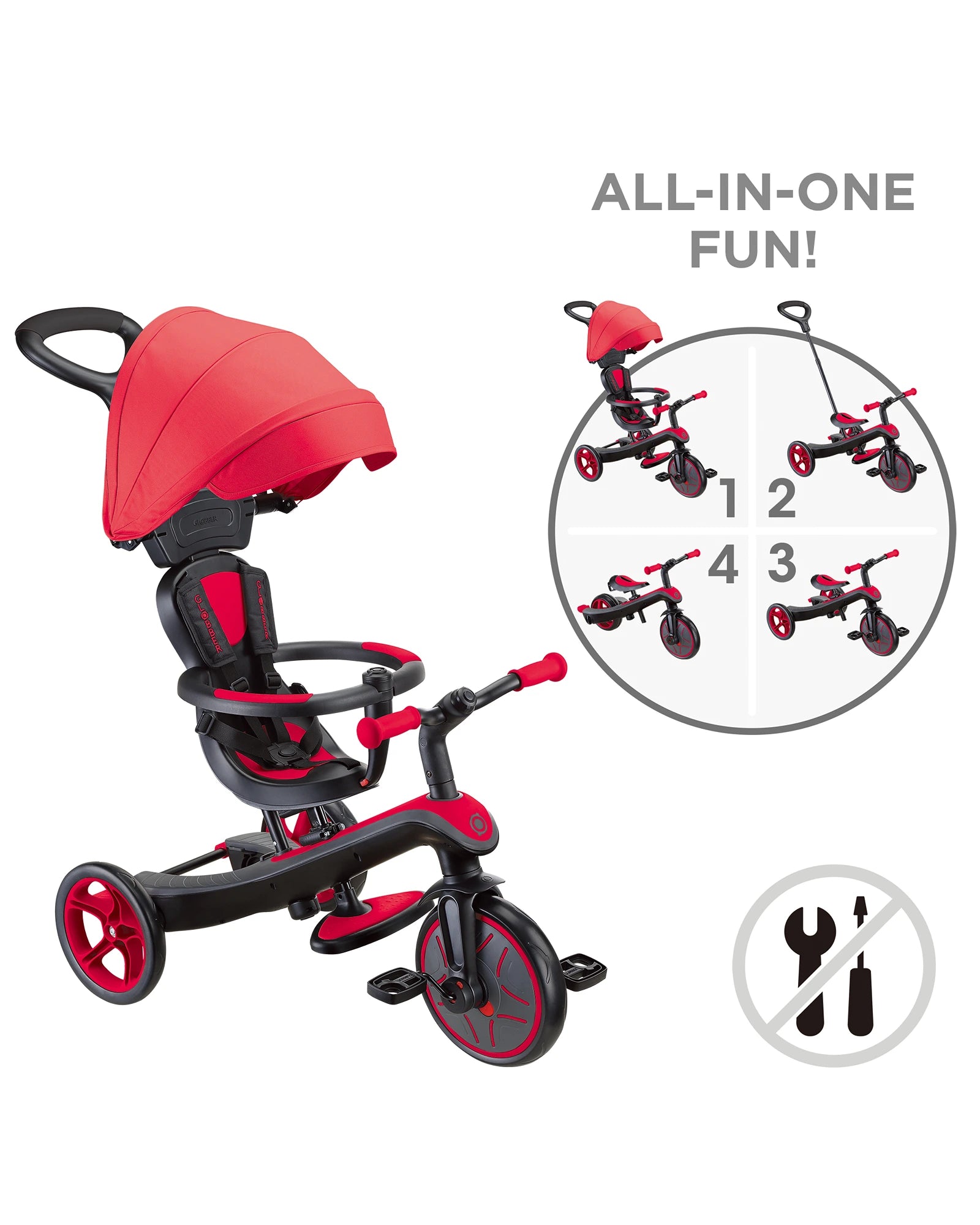 Globber Explorer Trike 4in1