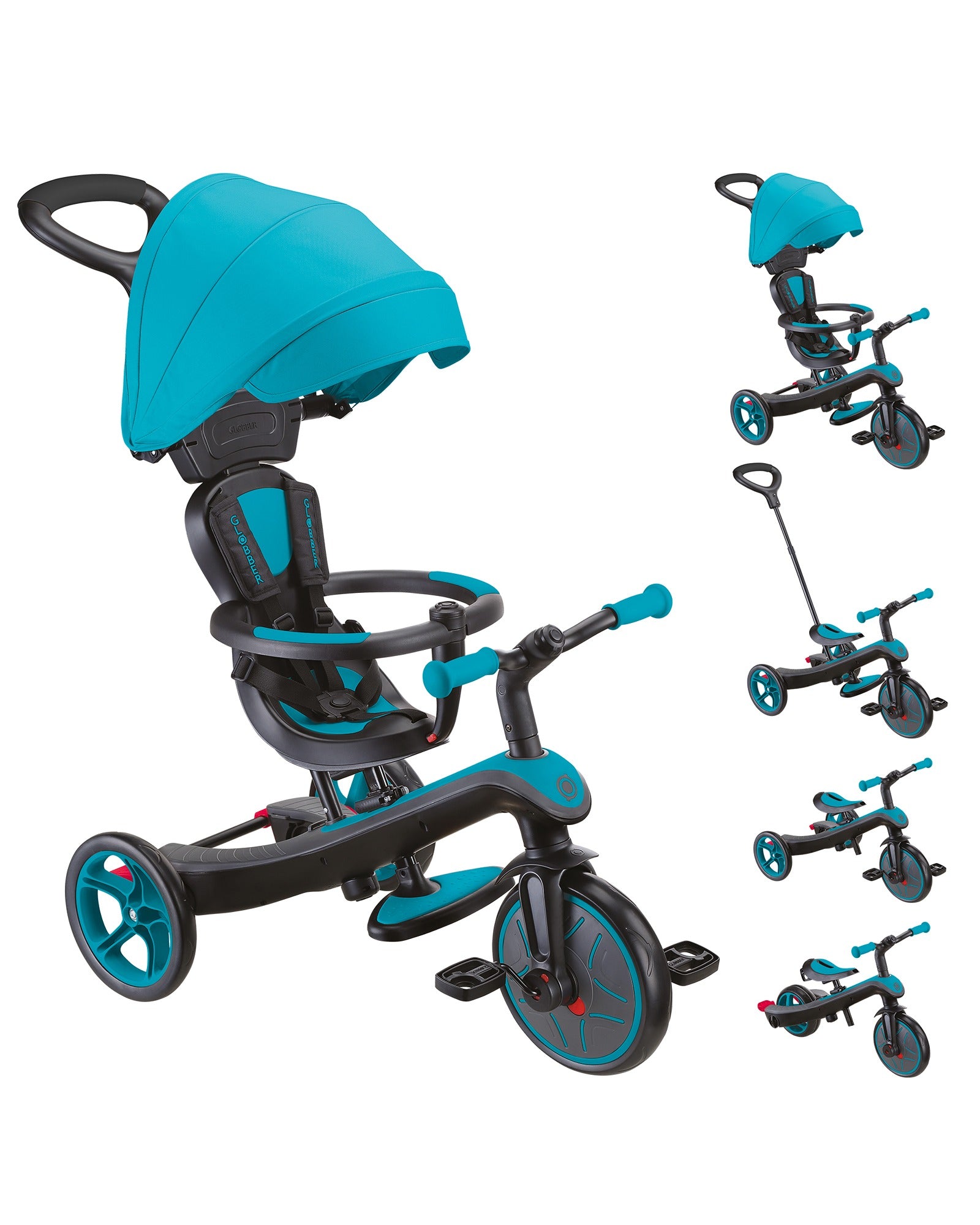 Globber EXPLORER TRIKE 4 in 1 Teal