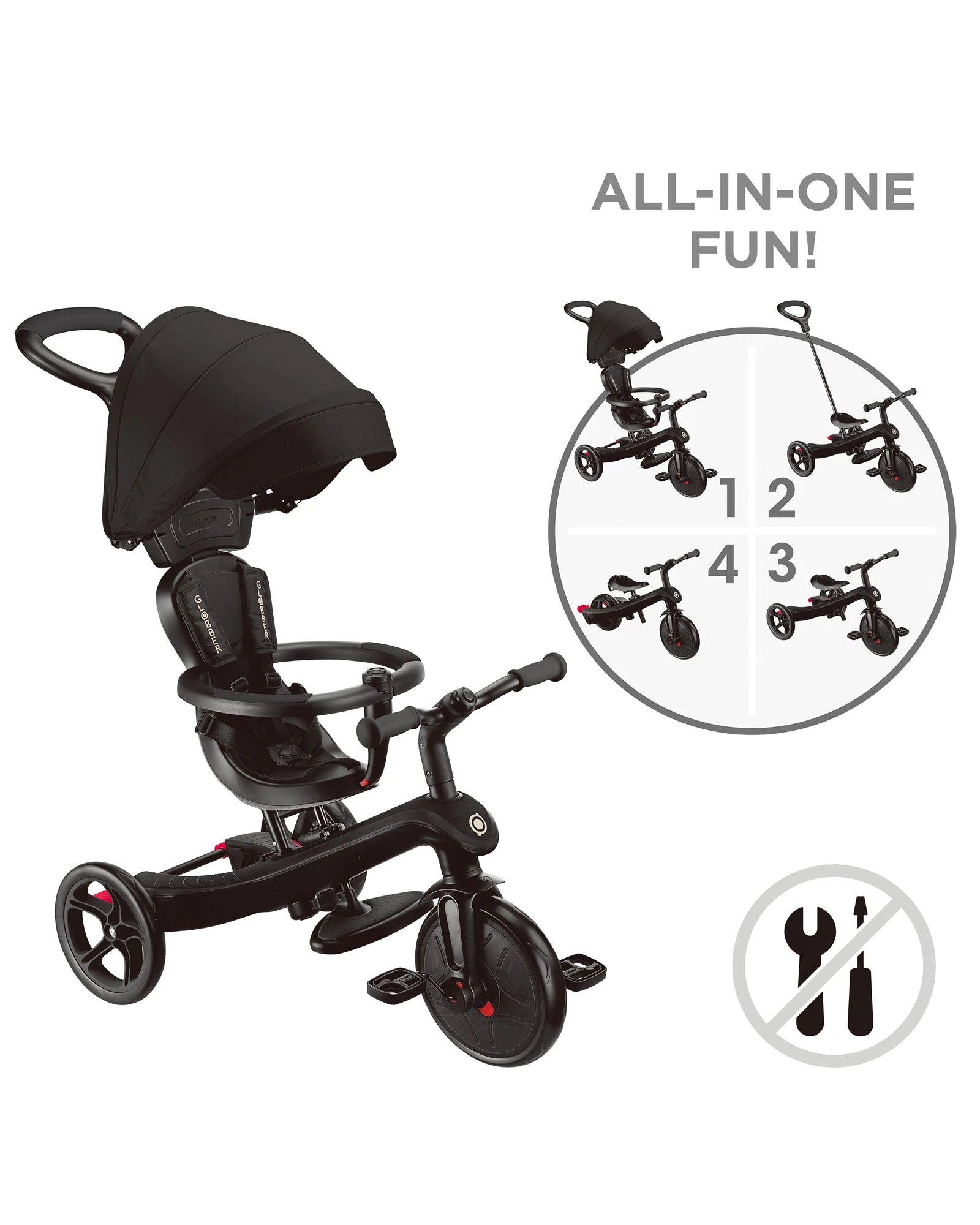 Explorer Trike 4in1 Black