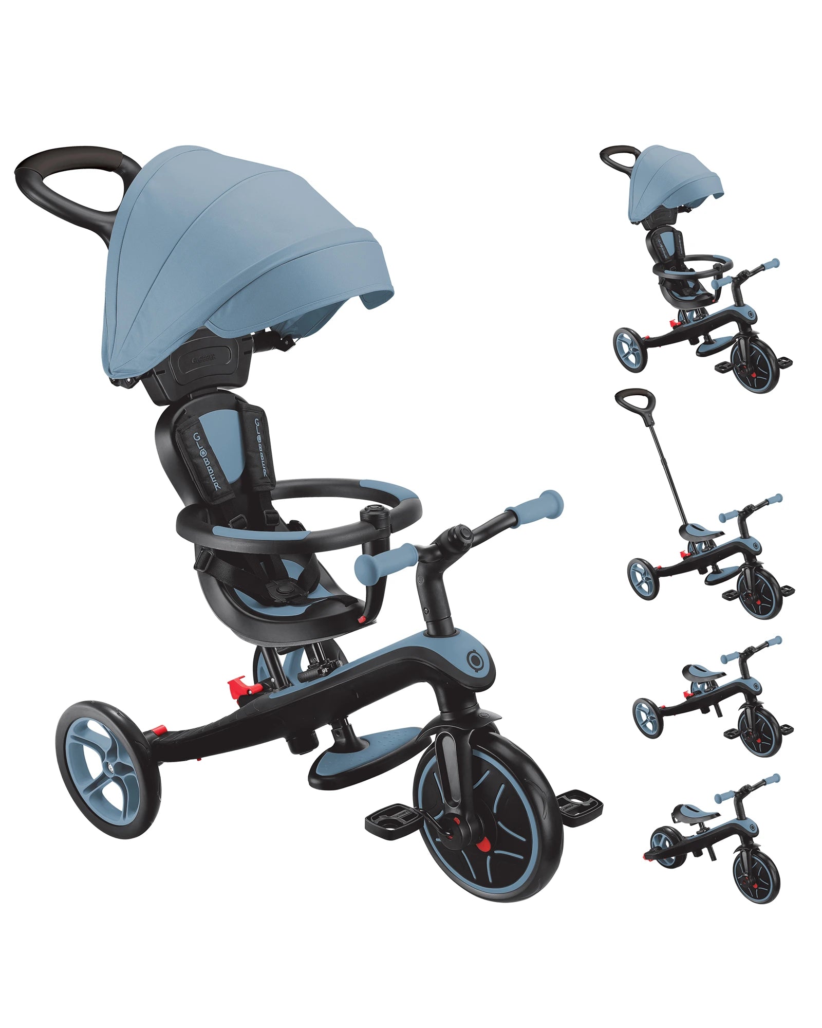 Globber Explorer Trike 4in1 - Ash Blue