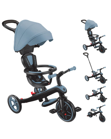 Globber Explorer Trike 4in1 - Ash Blue