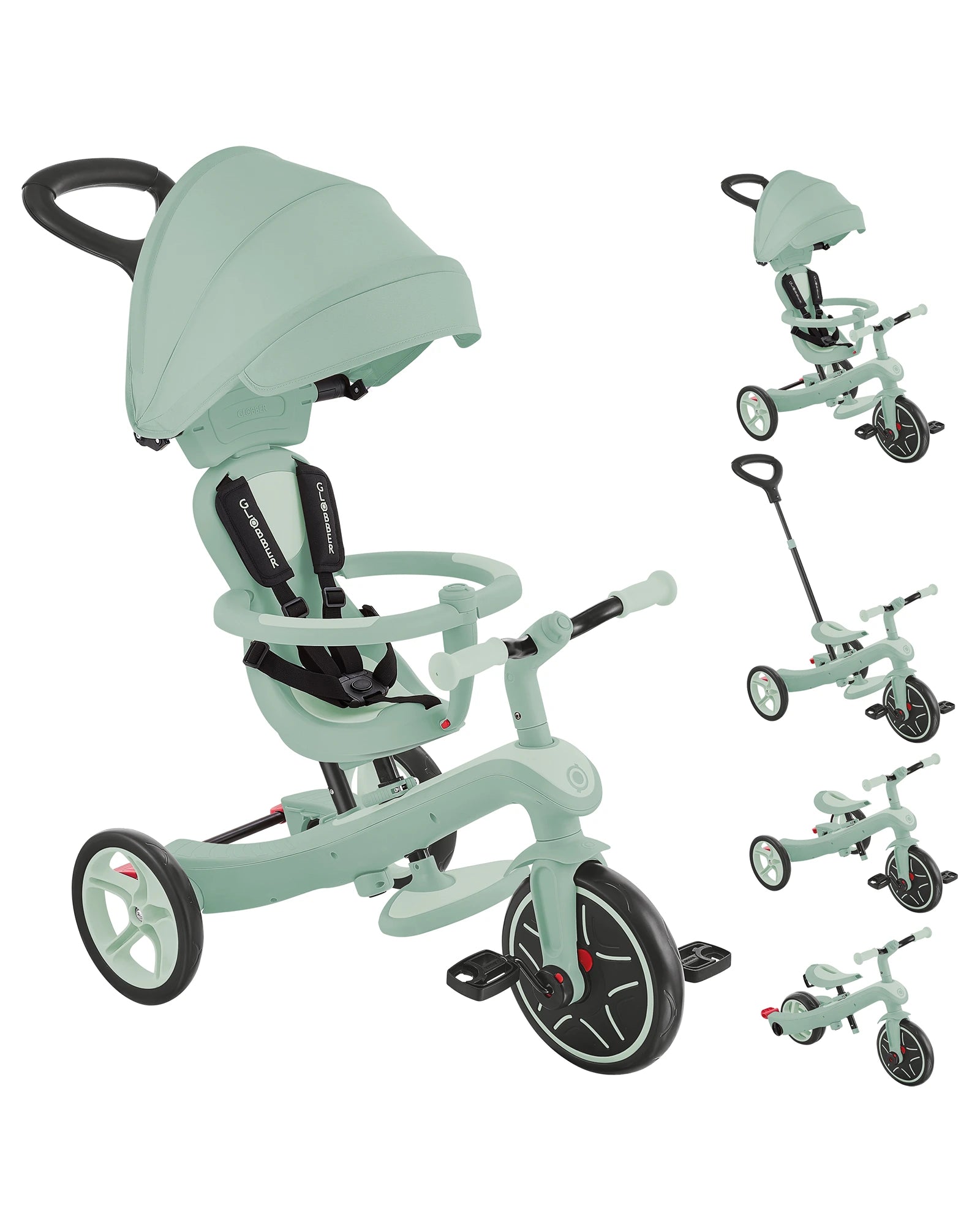 Globber Explorer Trike 4in1 Ecologic Pistaschio