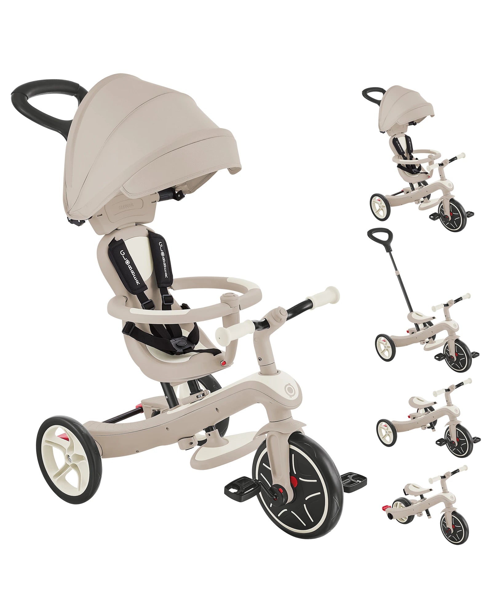 Globber Explorer Trike 4in1 Coconut