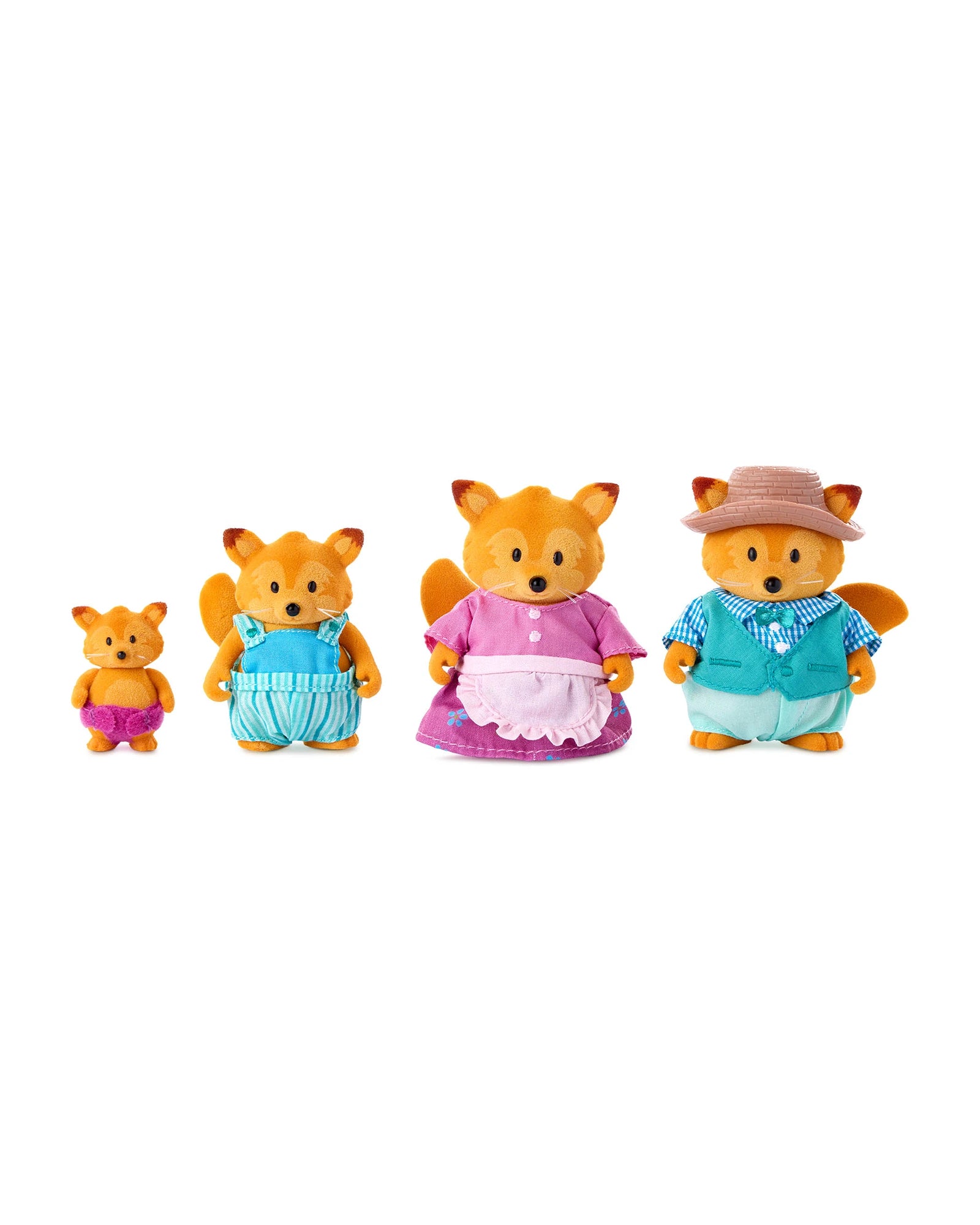 The Tippytail Foxes Miniature Animal Figurine Set