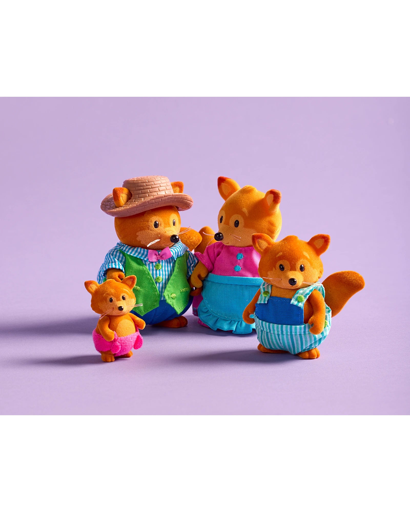 The Tippytail Foxes Miniature Animal Figurine Set