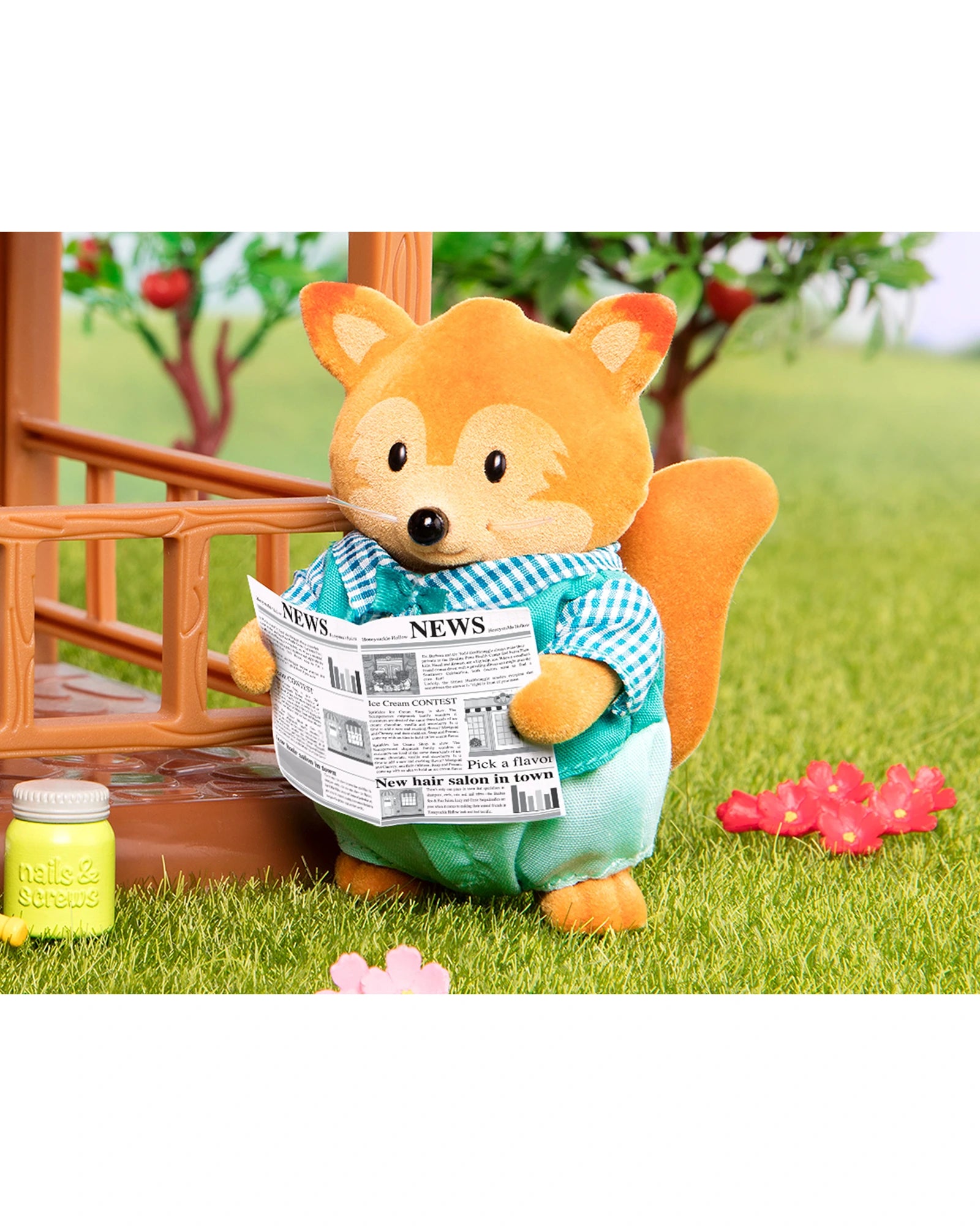 The Tippytail Foxes Miniature Animal Figurine Set