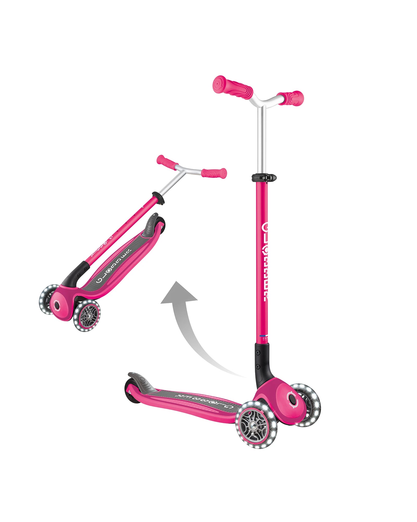 Globber Master with Lights Pink