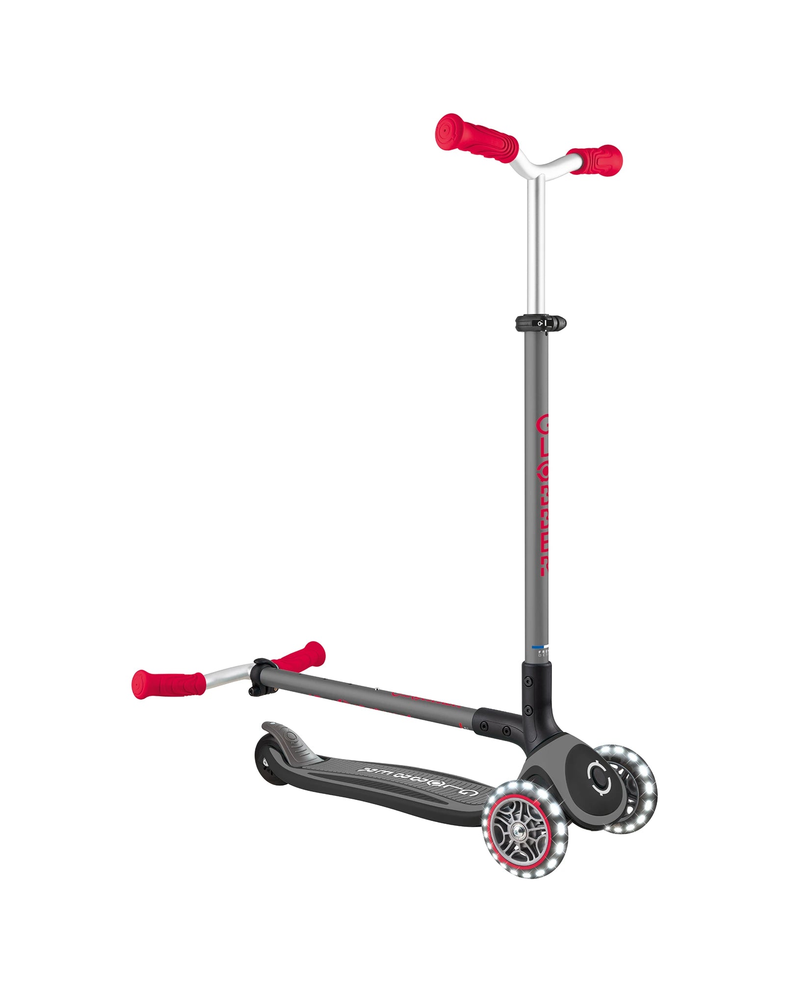 Globber Master with Lights Black/Red