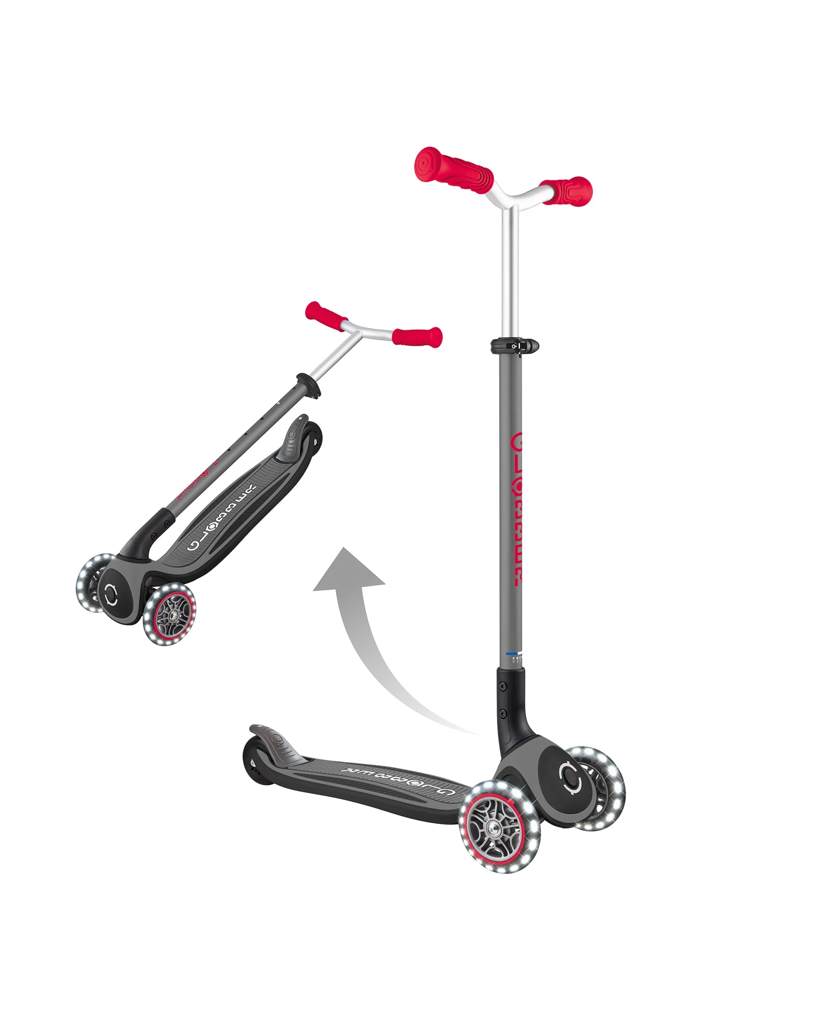 Globber Master with Lights Black/Red