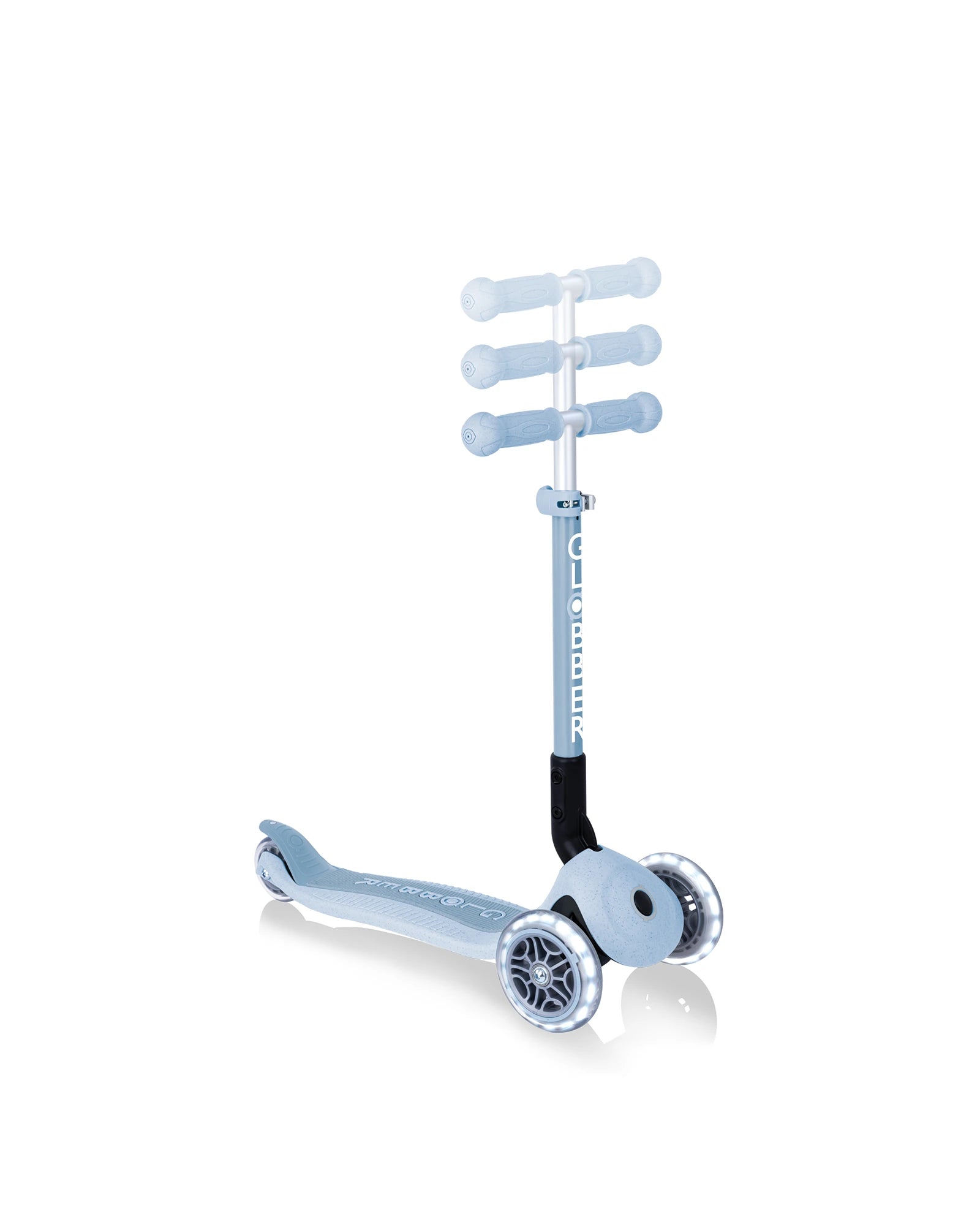 Globber ECOLOGIC JUNIOR Foldable Scooter Lights Blueberry