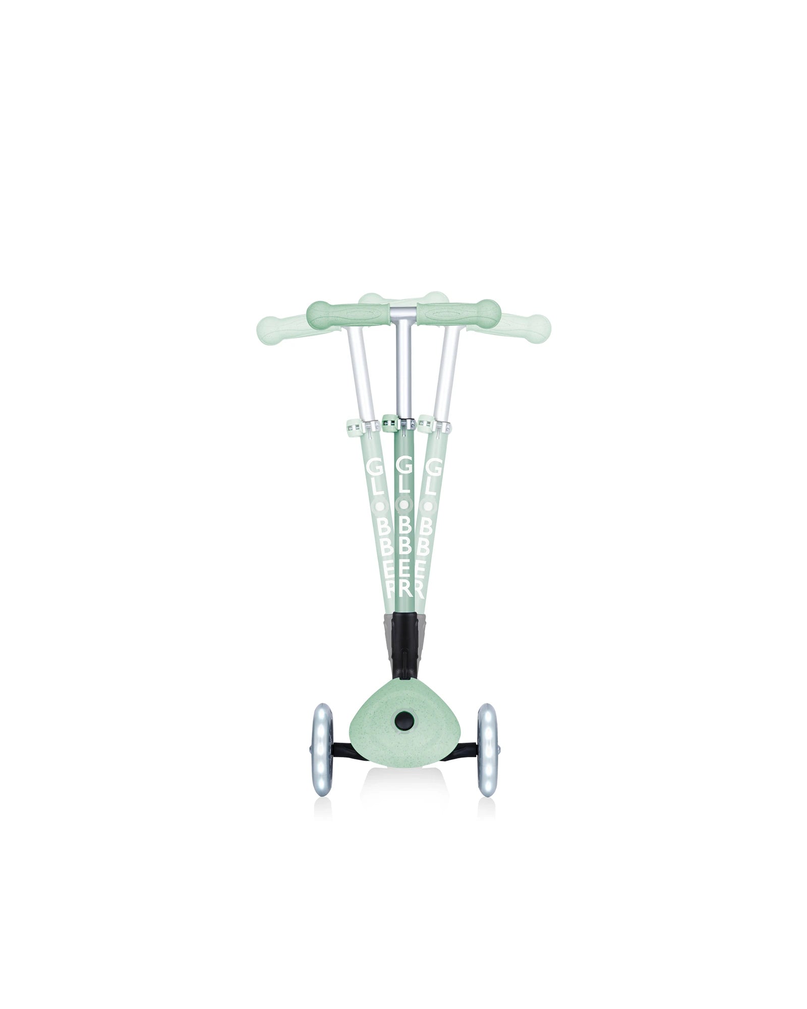Globber ECOLOGIC JUNIOR Foldable Scooter Lights Pistachio