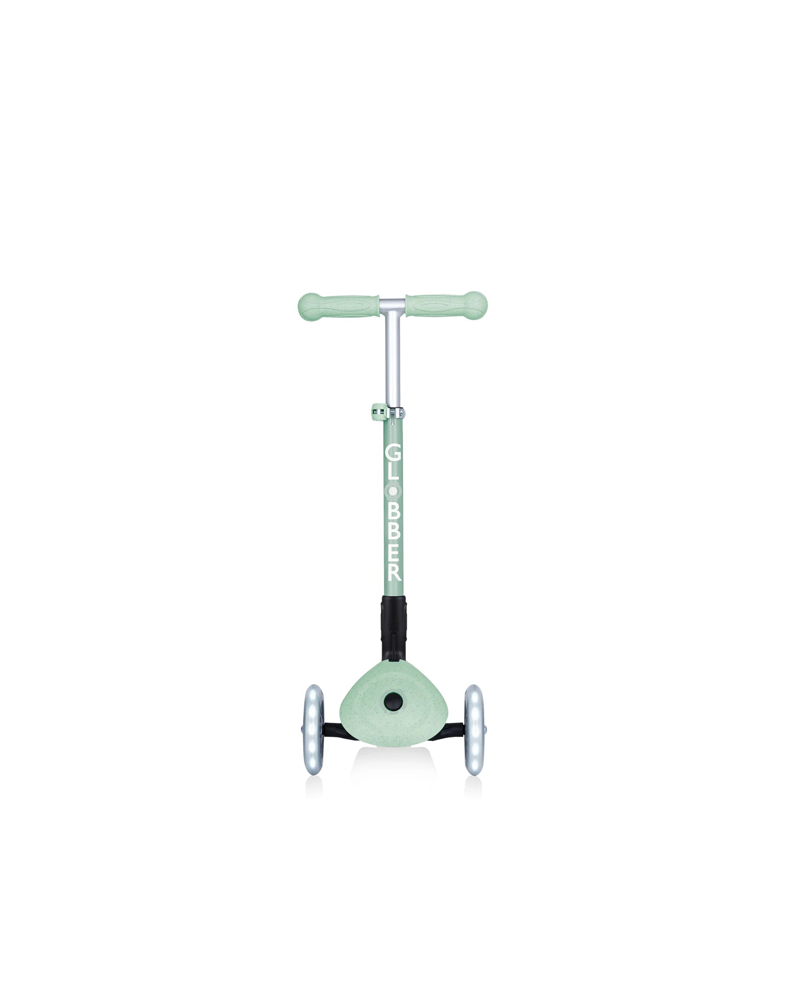 Globber ECOLOGIC JUNIOR Foldable Scooter Lights Pistachio