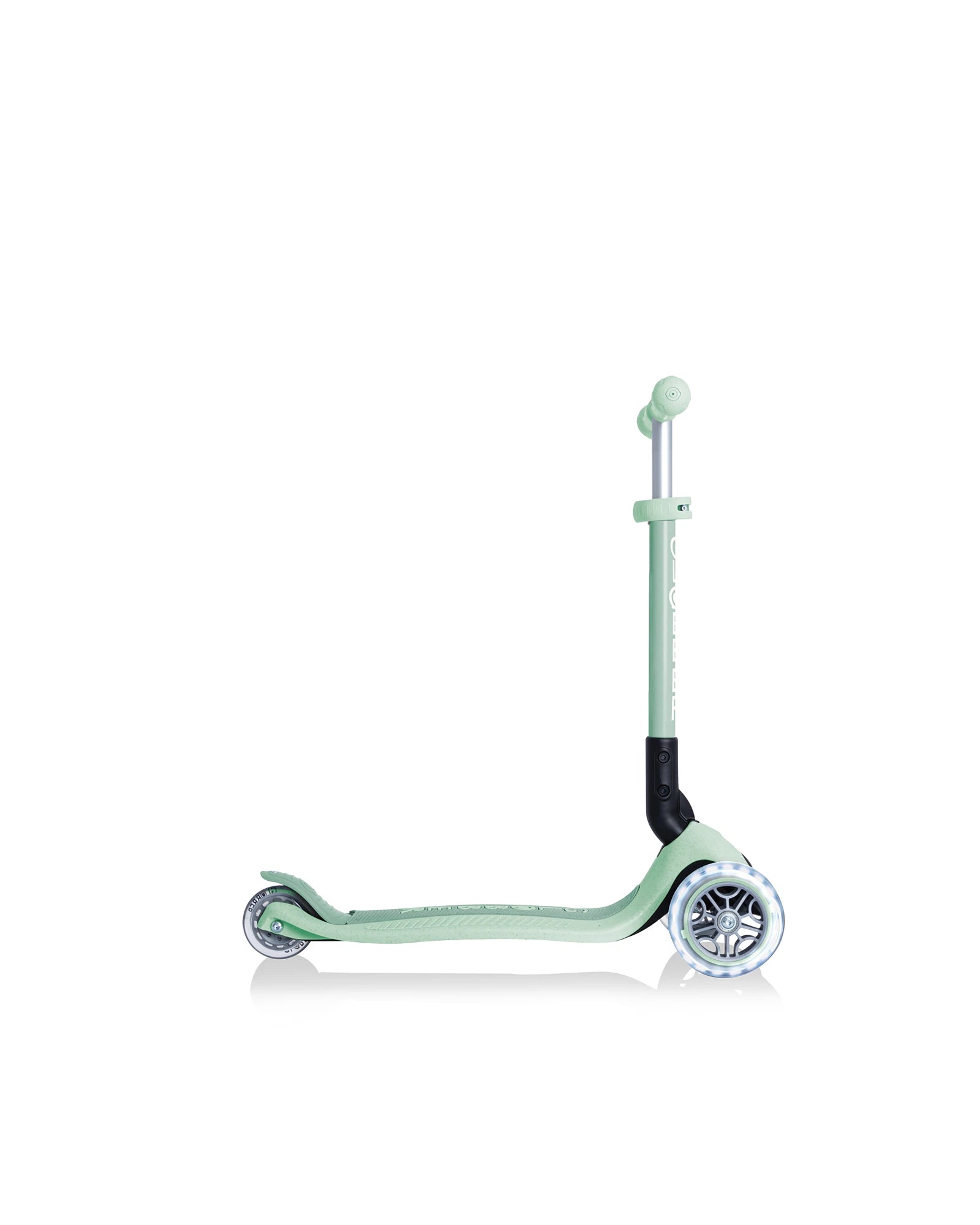 Globber ECOLOGIC JUNIOR Foldable Scooter Lights Pistachio