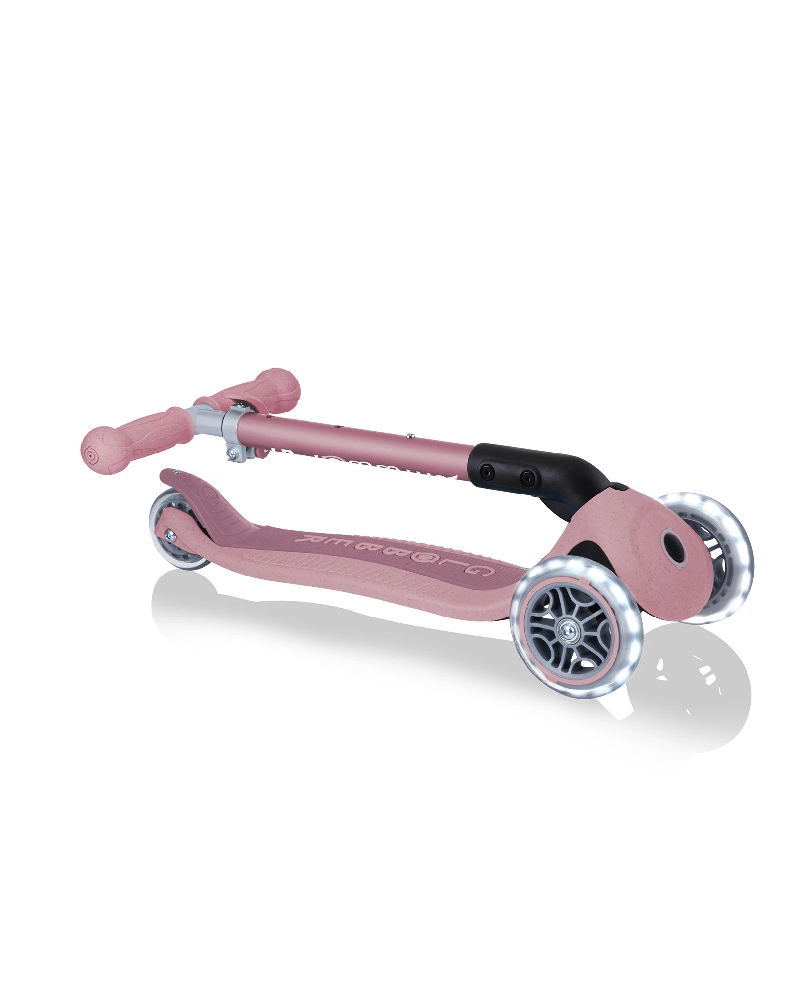 Globber ECOLOGIC JUNIOR Foldable Scooter Lights Berry